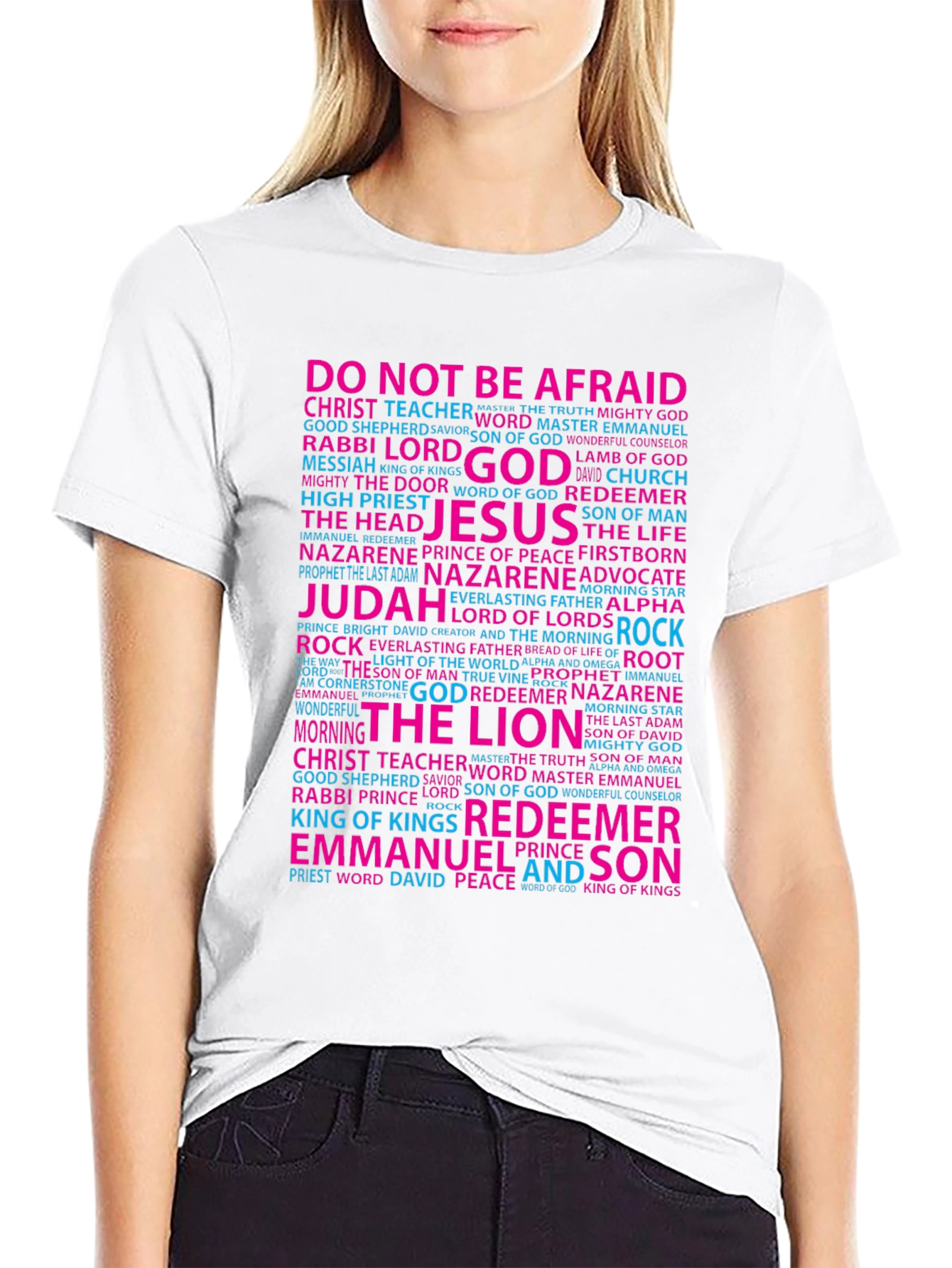 Faith-Inspired Word Art T-Shirt