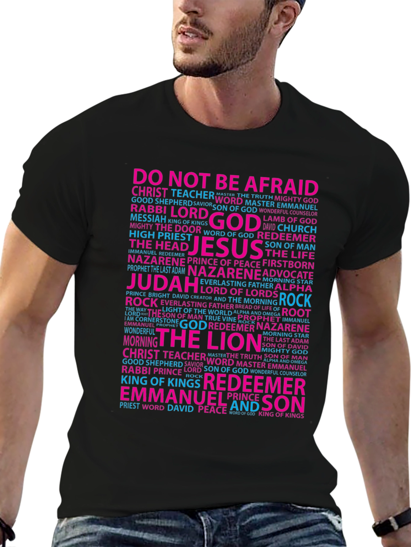 Faith-Inspired Word Art T-Shirt
