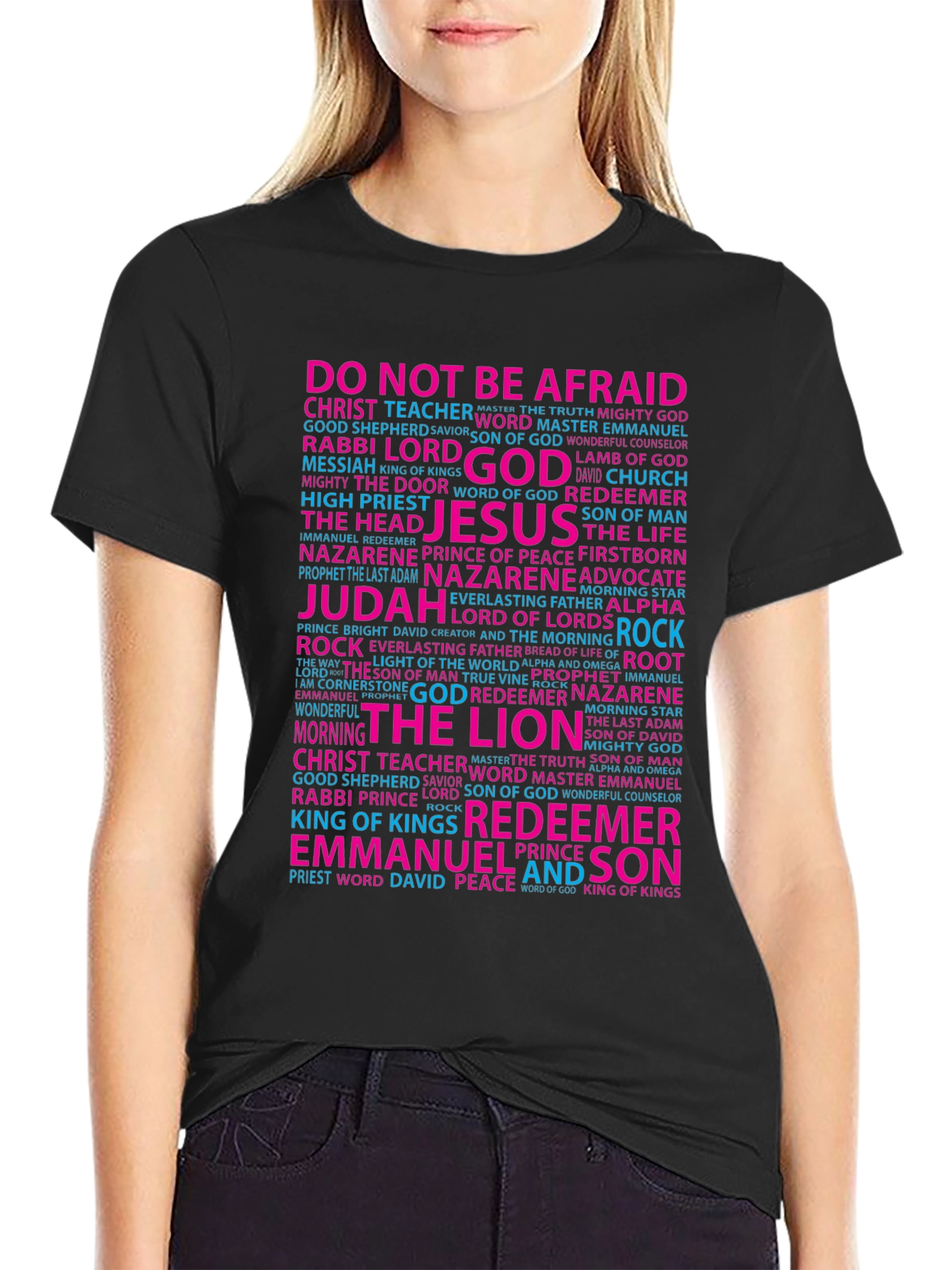 Faith-Inspired Word Art T-Shirt