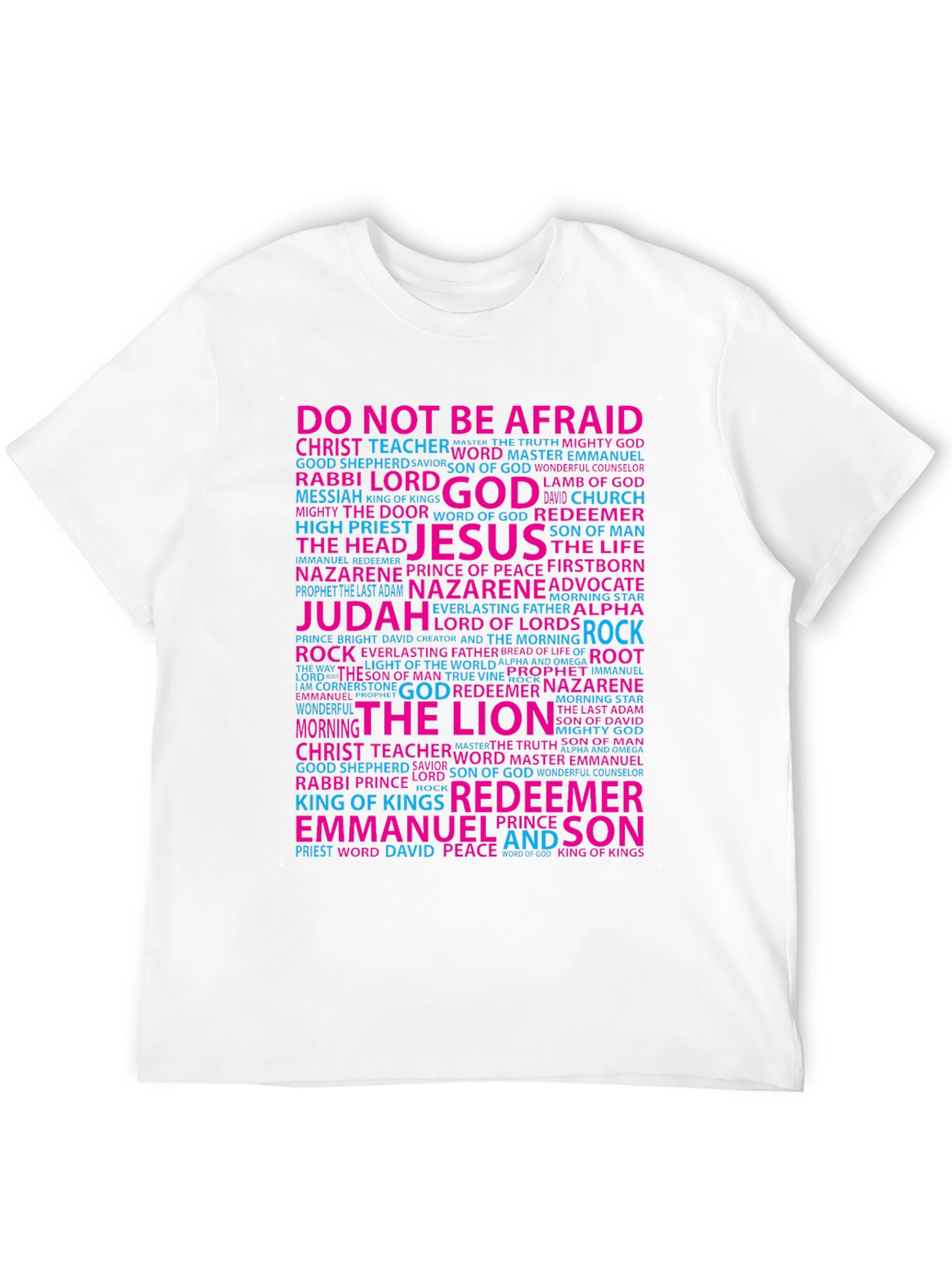 Faith-Inspired Word Art T-Shirt