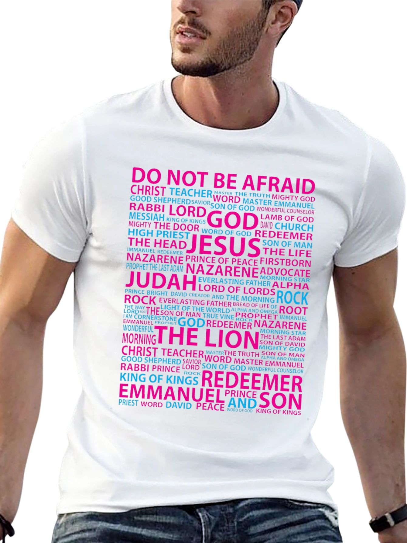 Faith-Inspired Word Art T-Shirt