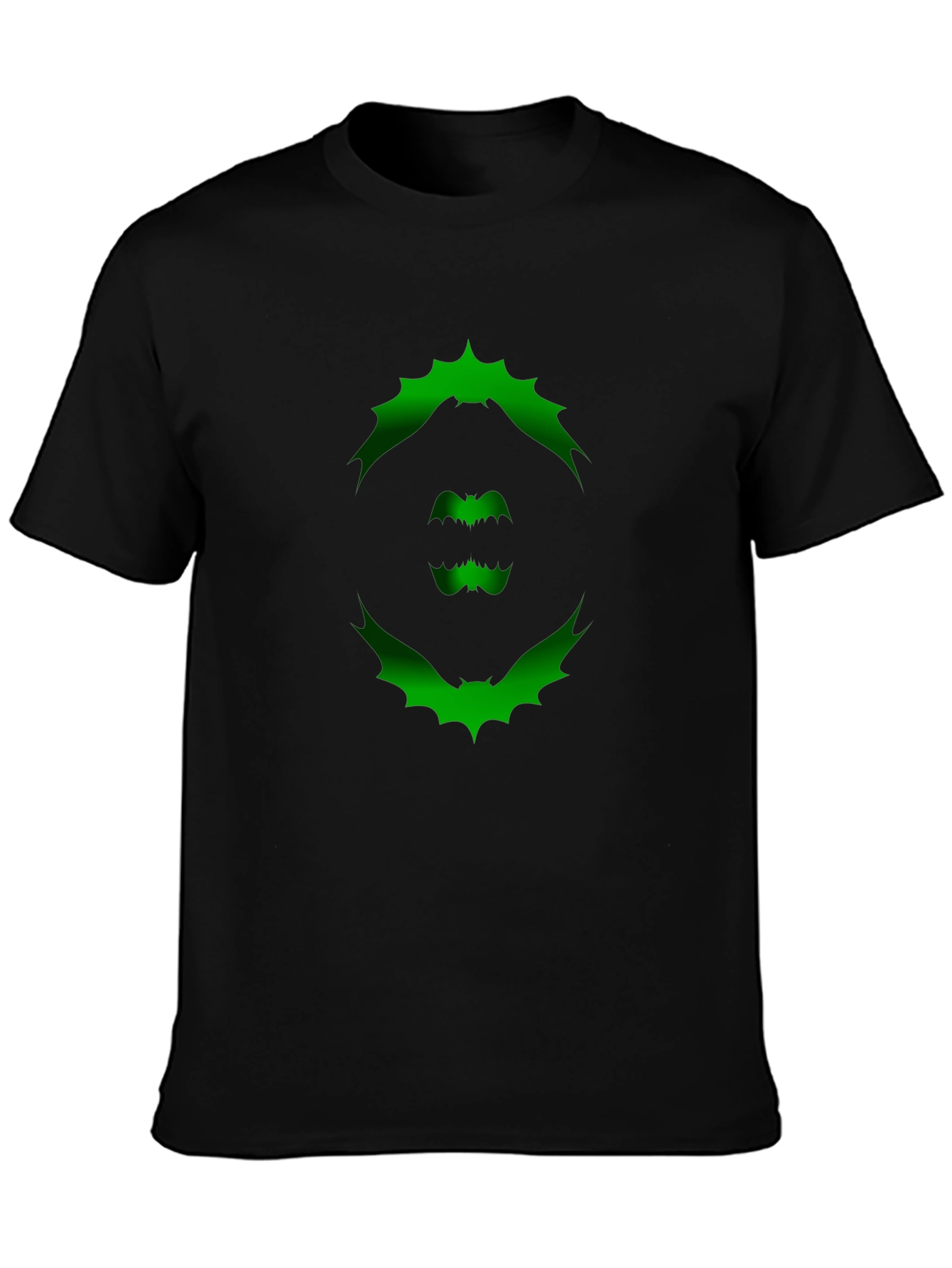 Bat Graphic Print T-Shirt - Unique Halloween Design