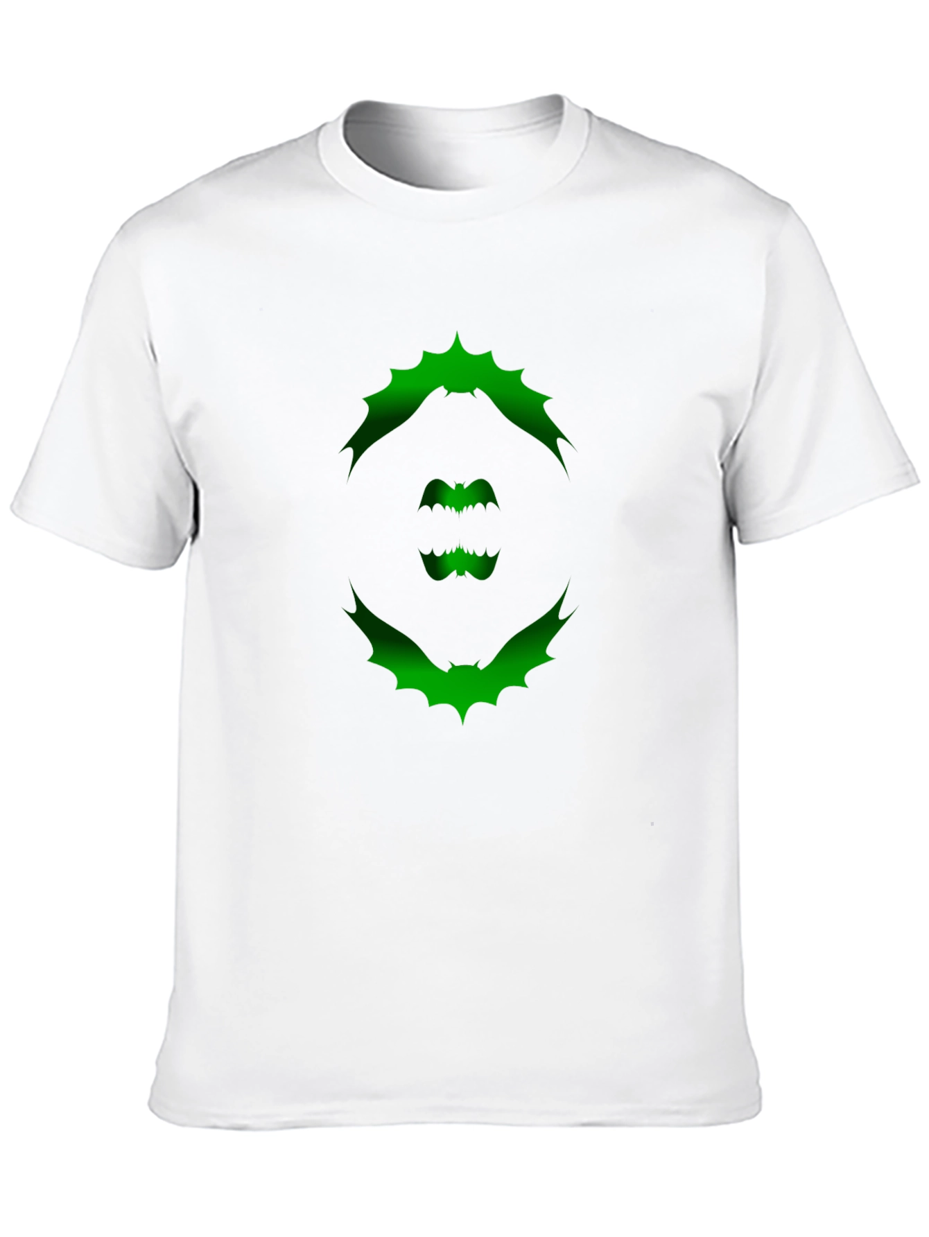 Bat Graphic Print T-Shirt - Unique Halloween Design