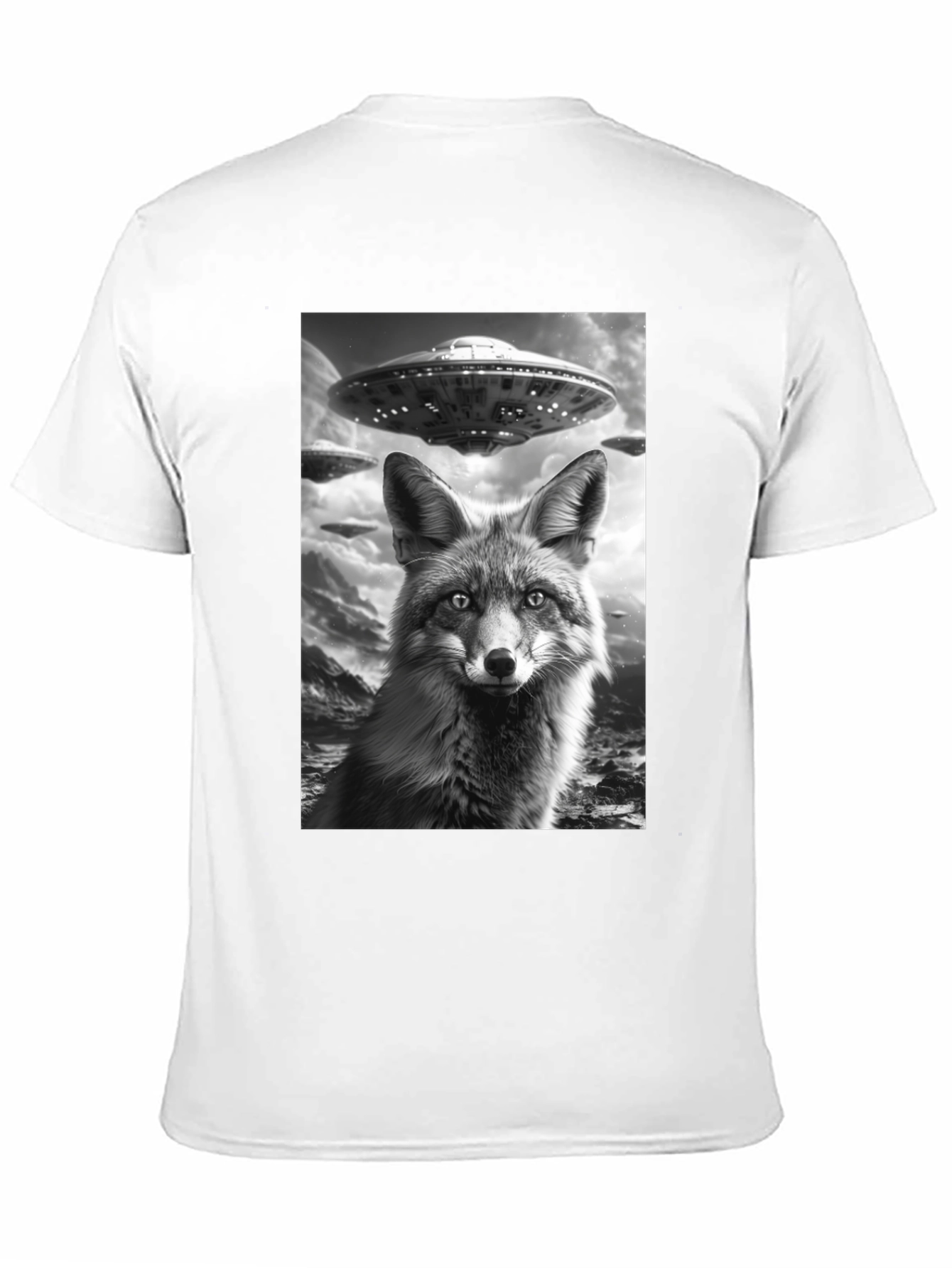 Fox UFO Graphic T-Shirt - Black Cotton Tee