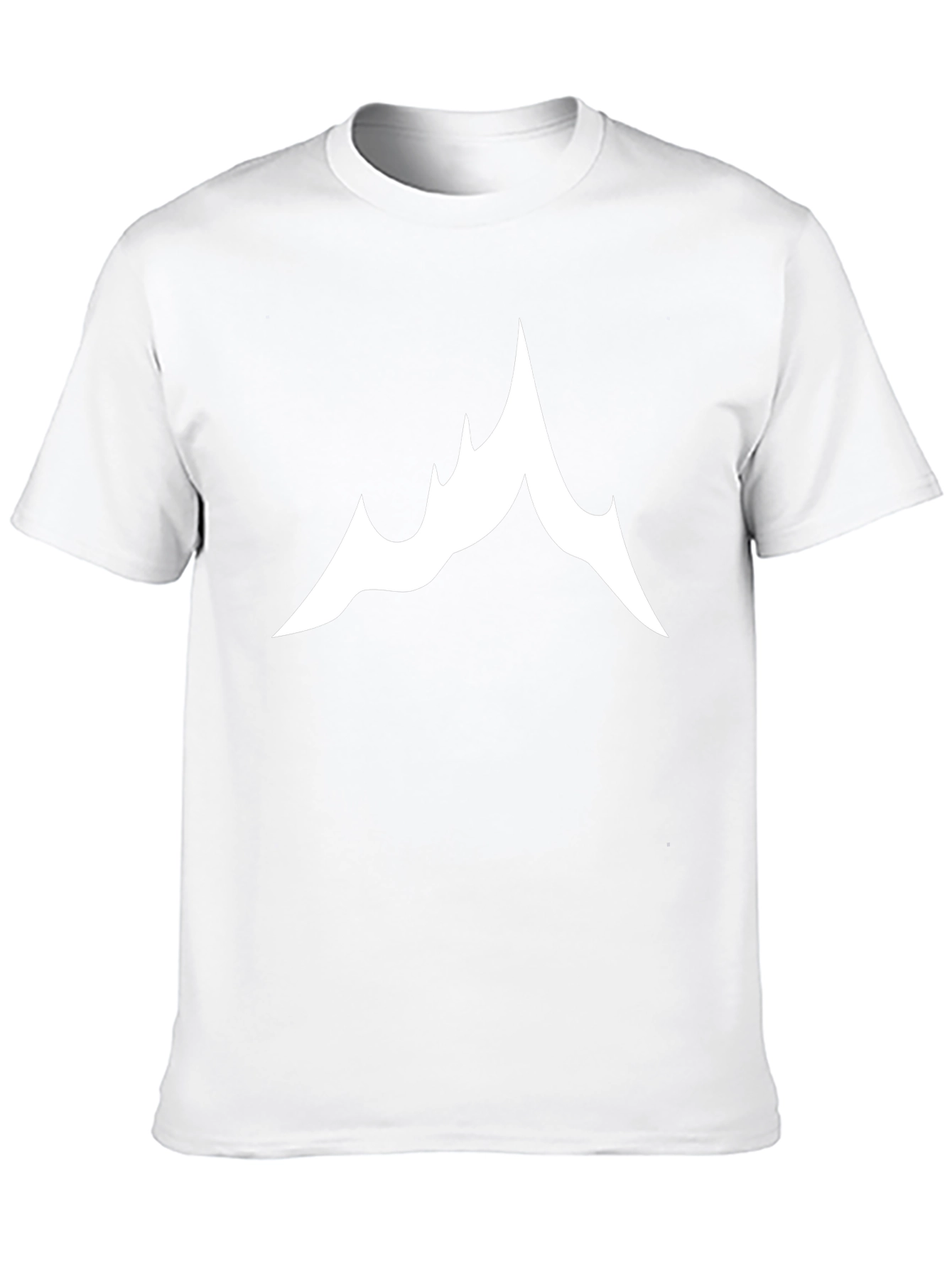 Mountain Peak Graphic Tee - Black Cotton T-Shirt