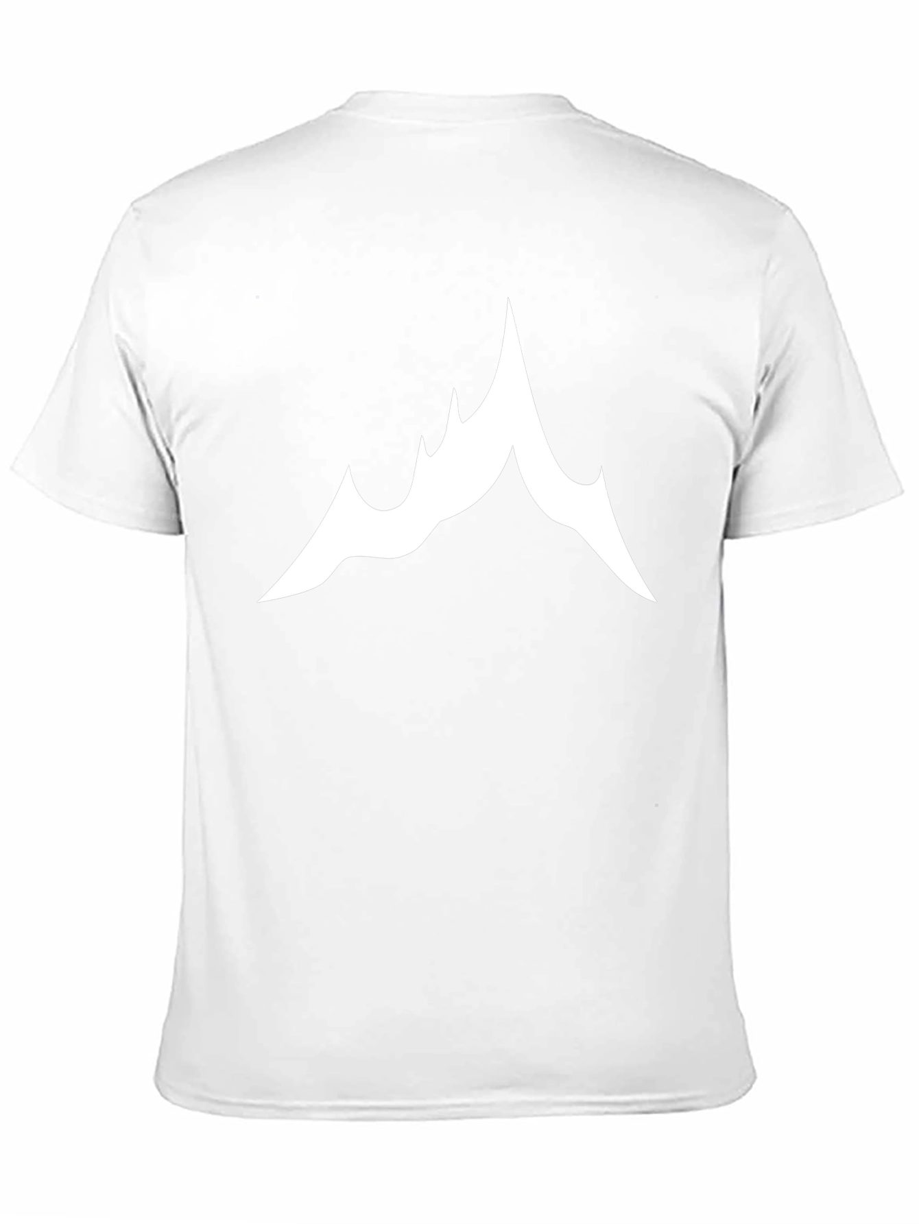 Mountain Peak Graphic Tee - Black Cotton T-Shirt