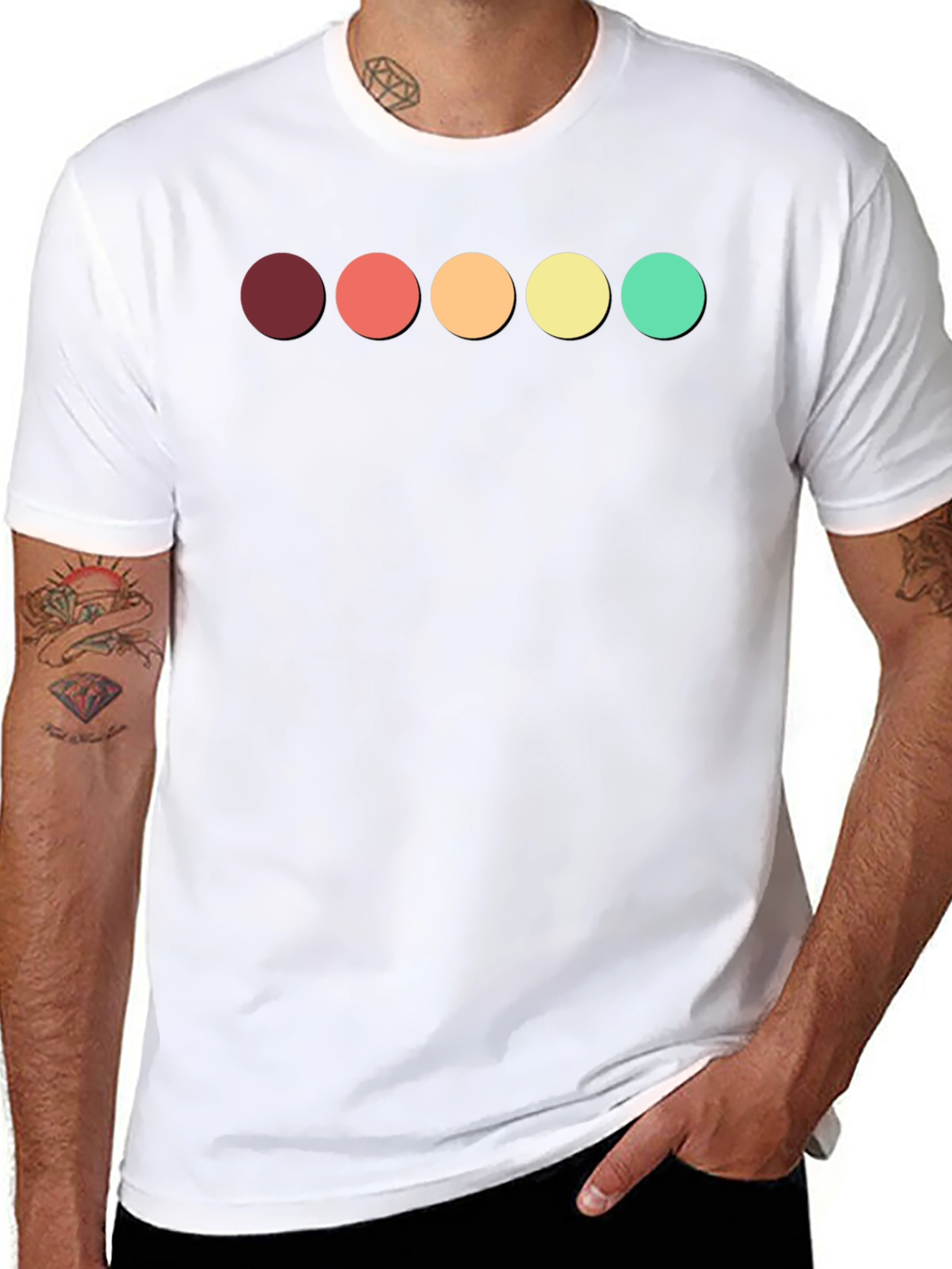 Retro Circle Graphic T-Shirt