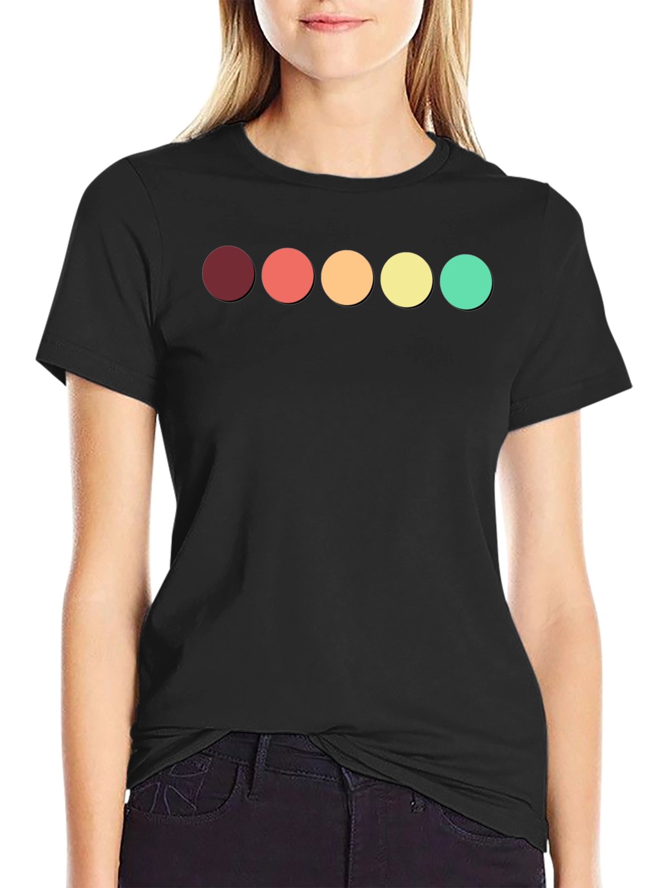 Retro Circle Graphic T-Shirt