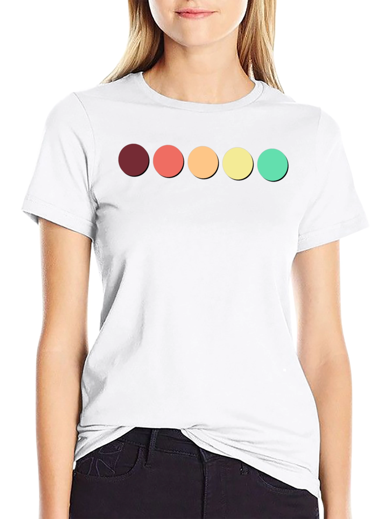 Retro Circle Graphic T-Shirt