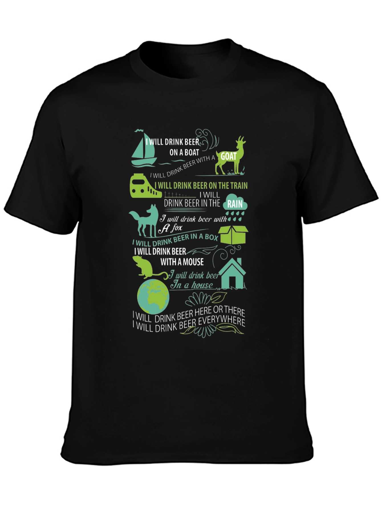 Humorous Beer Lover T-Shirt - Drink Beer Anywhere!