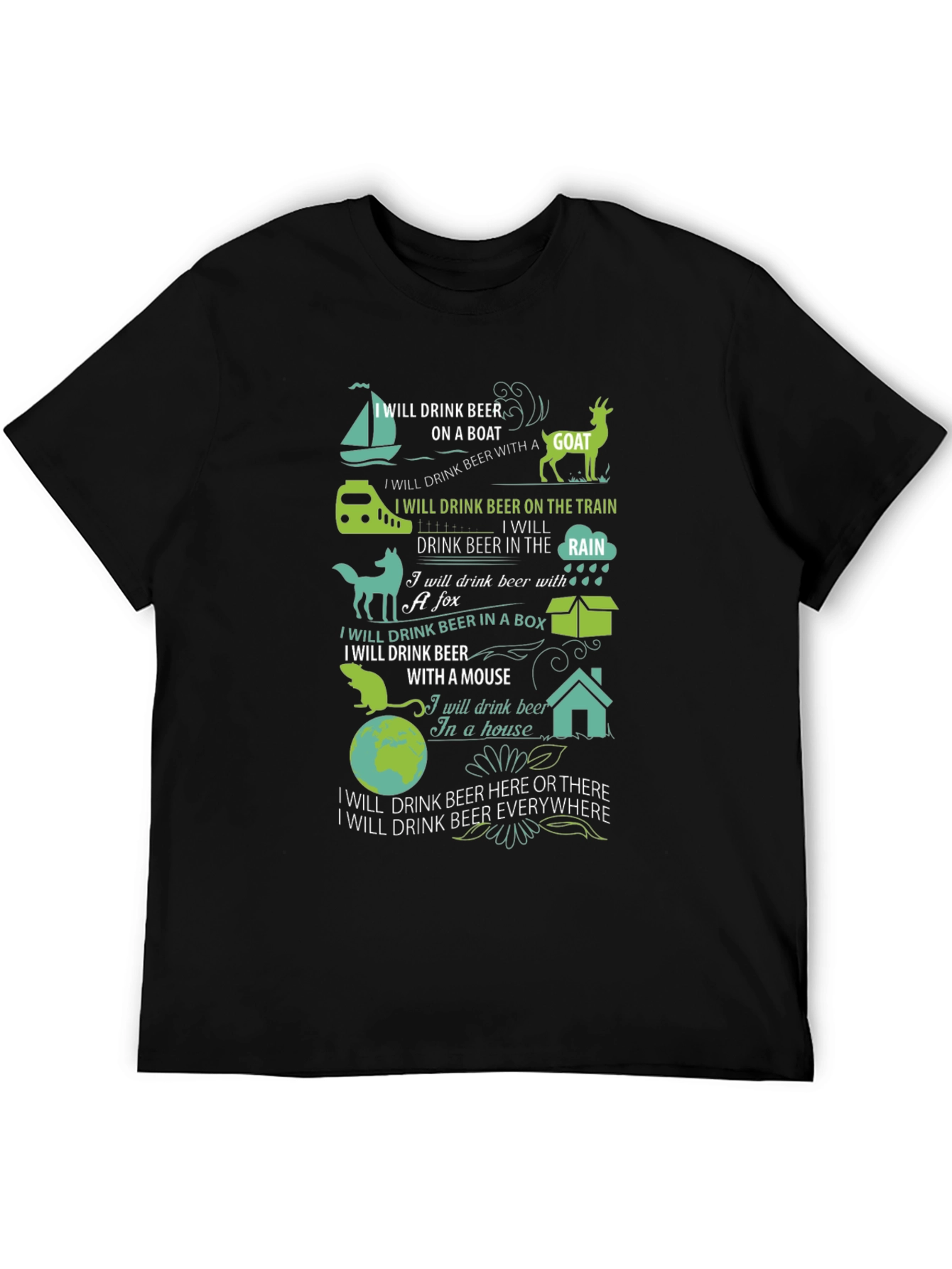 Humorous Beer Lover T-Shirt - Drink Beer Anywhere!