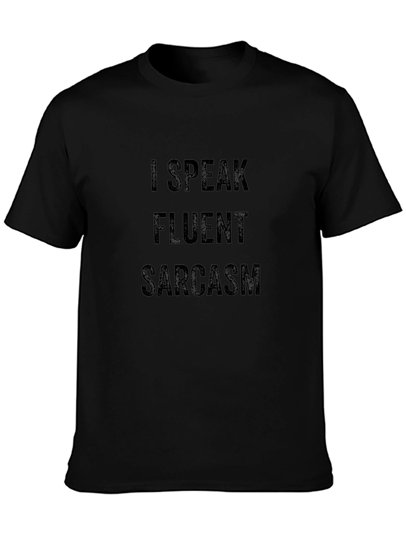 Fluent Sarcasm Graphic Tee - Mens Black T-Shirt