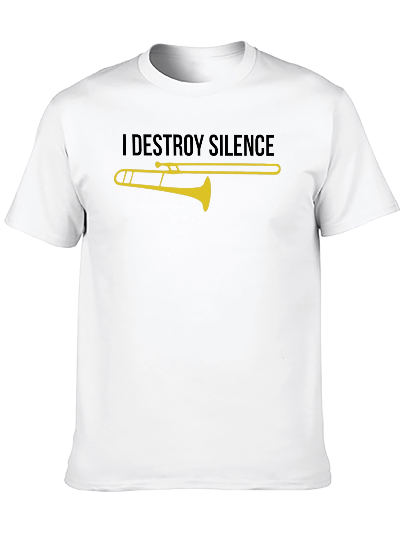 I Destroy Silence Trombone Graphic Tee