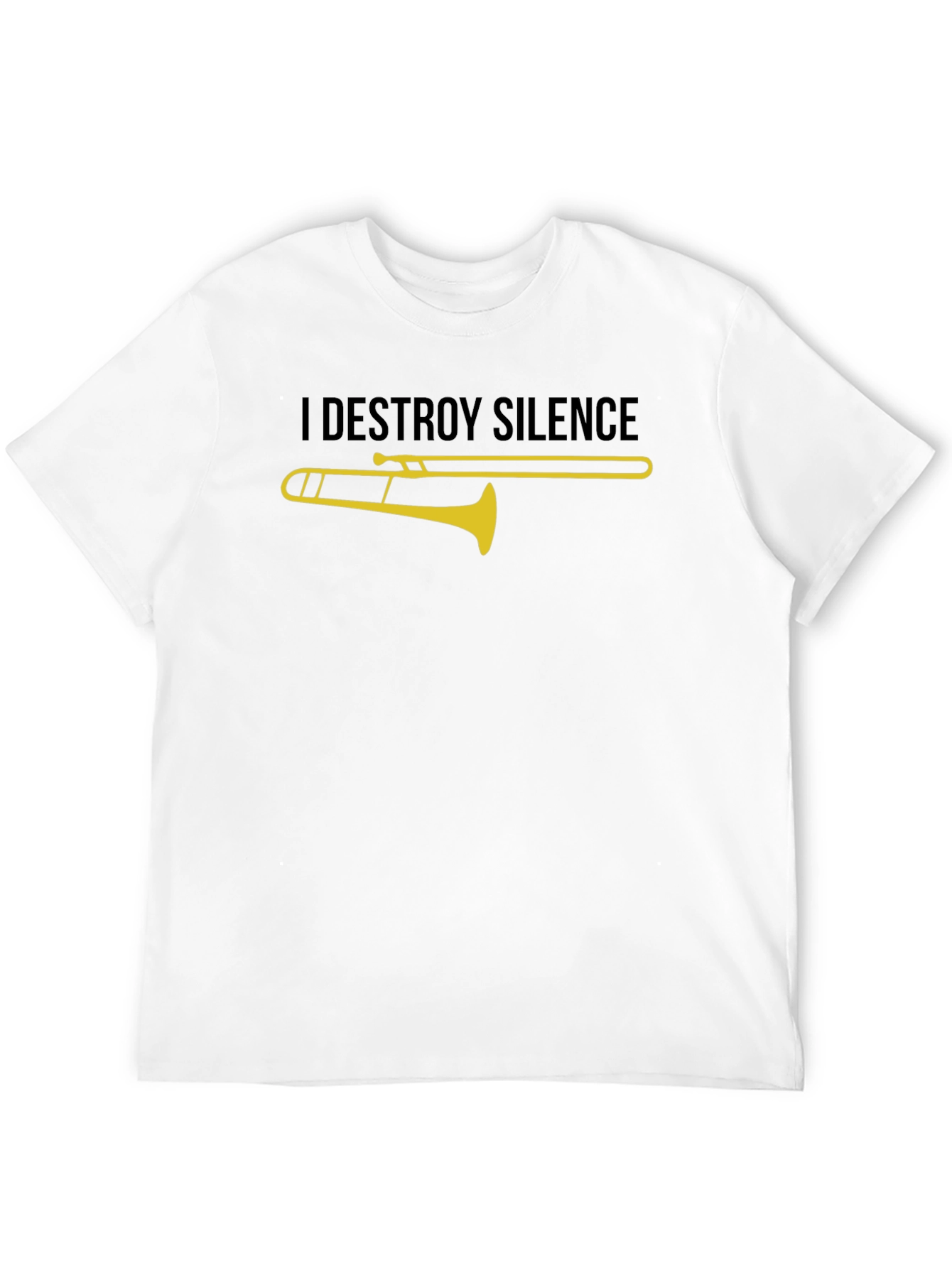 I Destroy Silence Trombone Graphic Tee