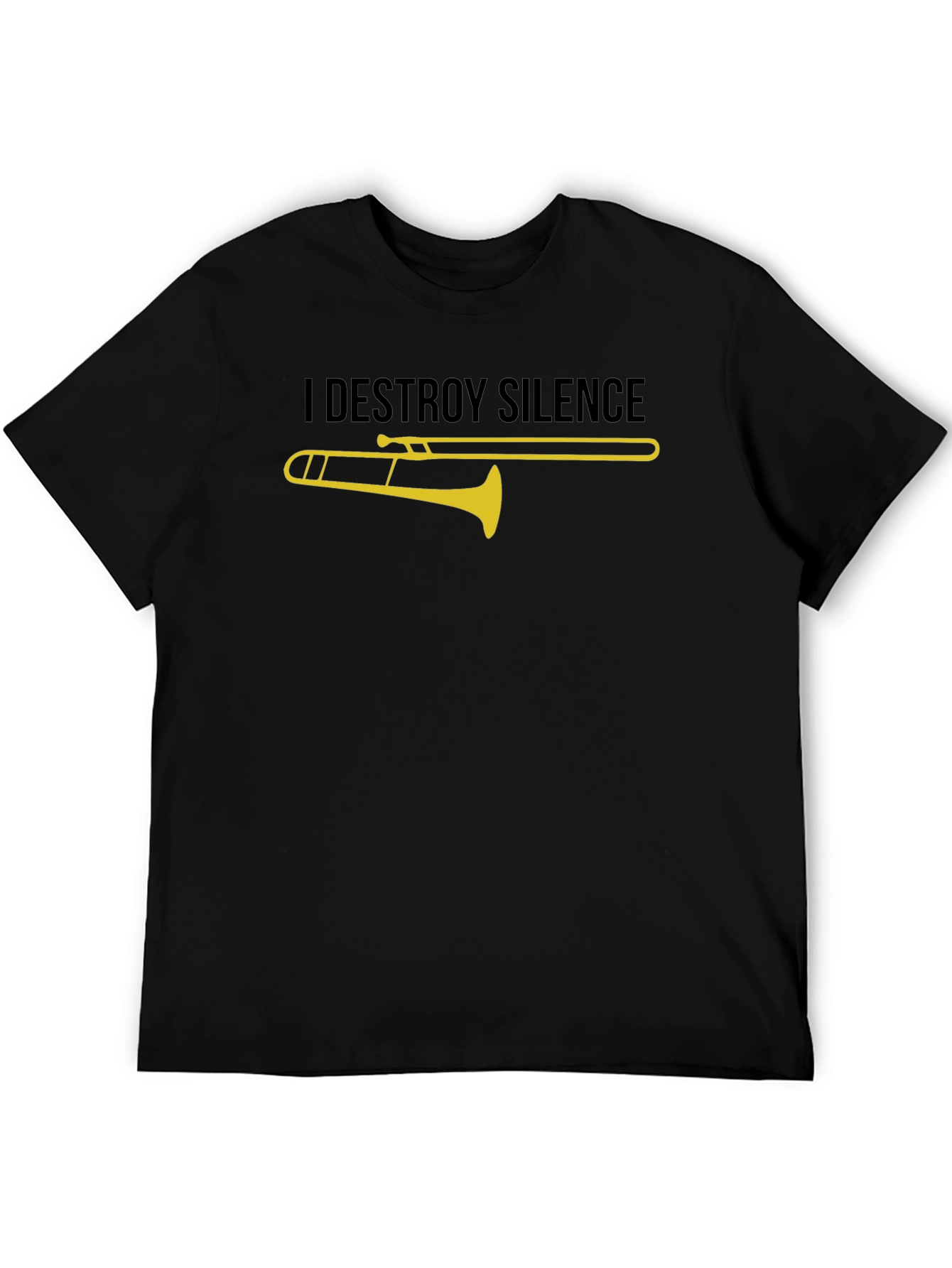 I Destroy Silence Trombone Graphic Tee