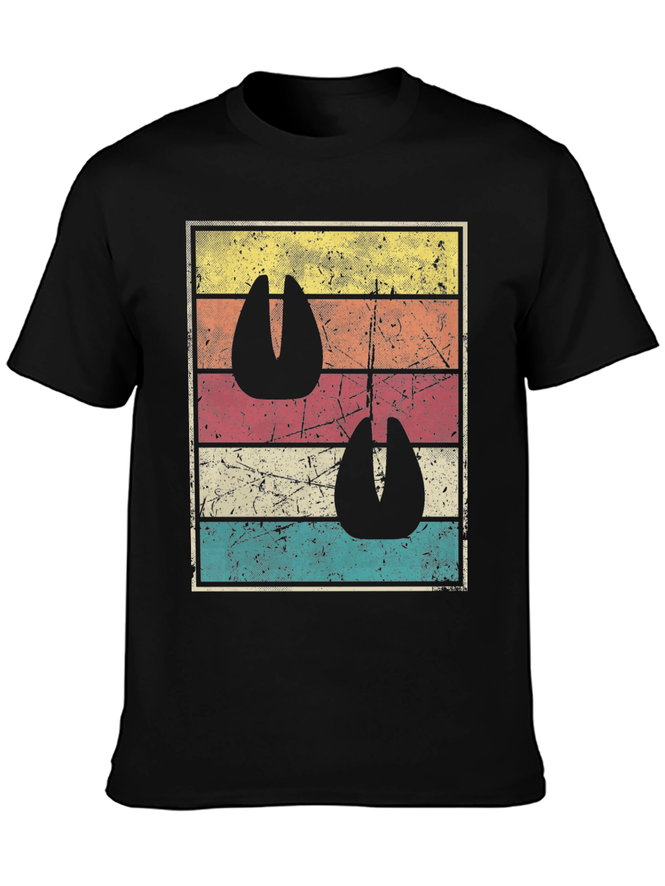 Retro Animal Tracks Graphic T-Shirt