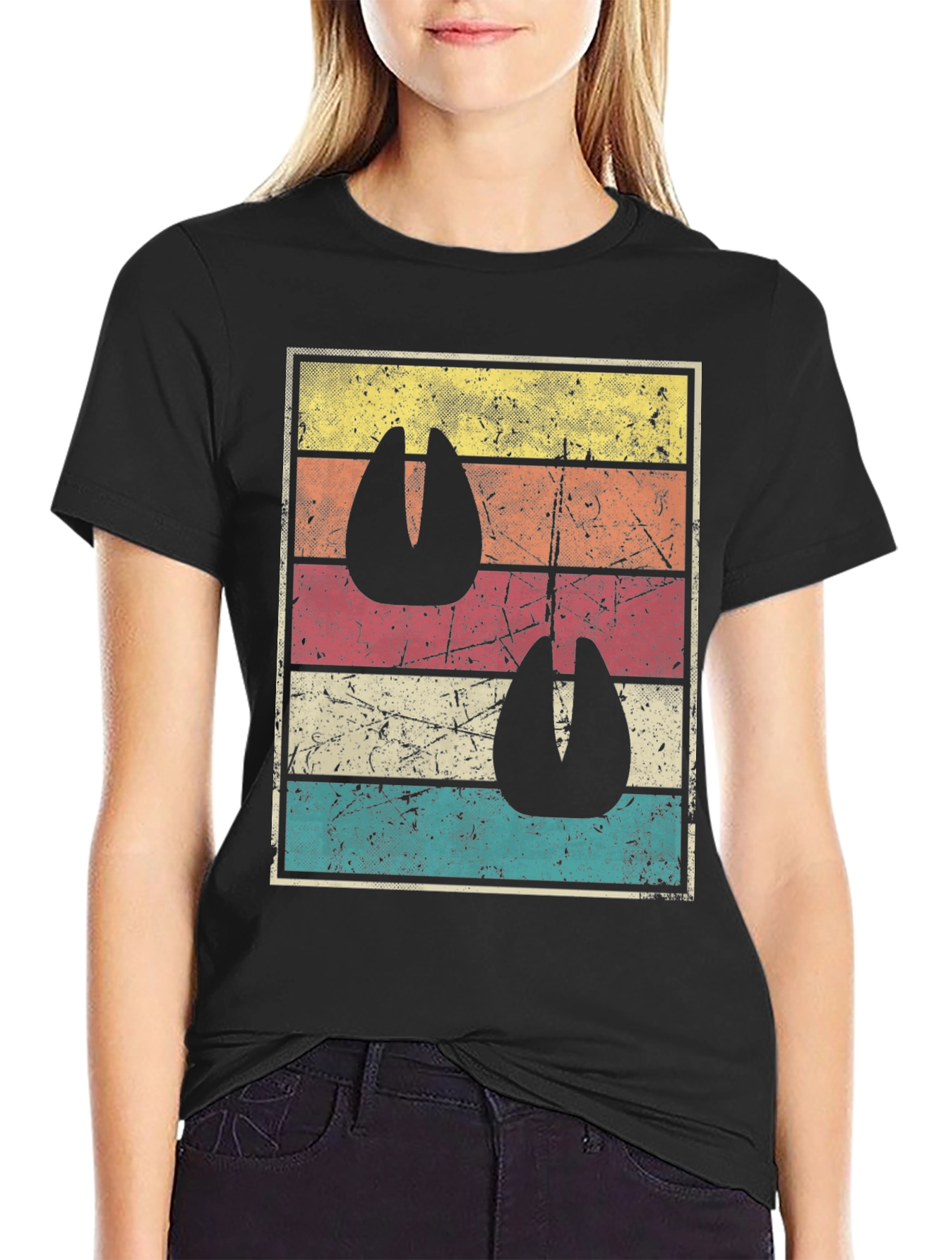 Retro Animal Tracks Graphic T-Shirt