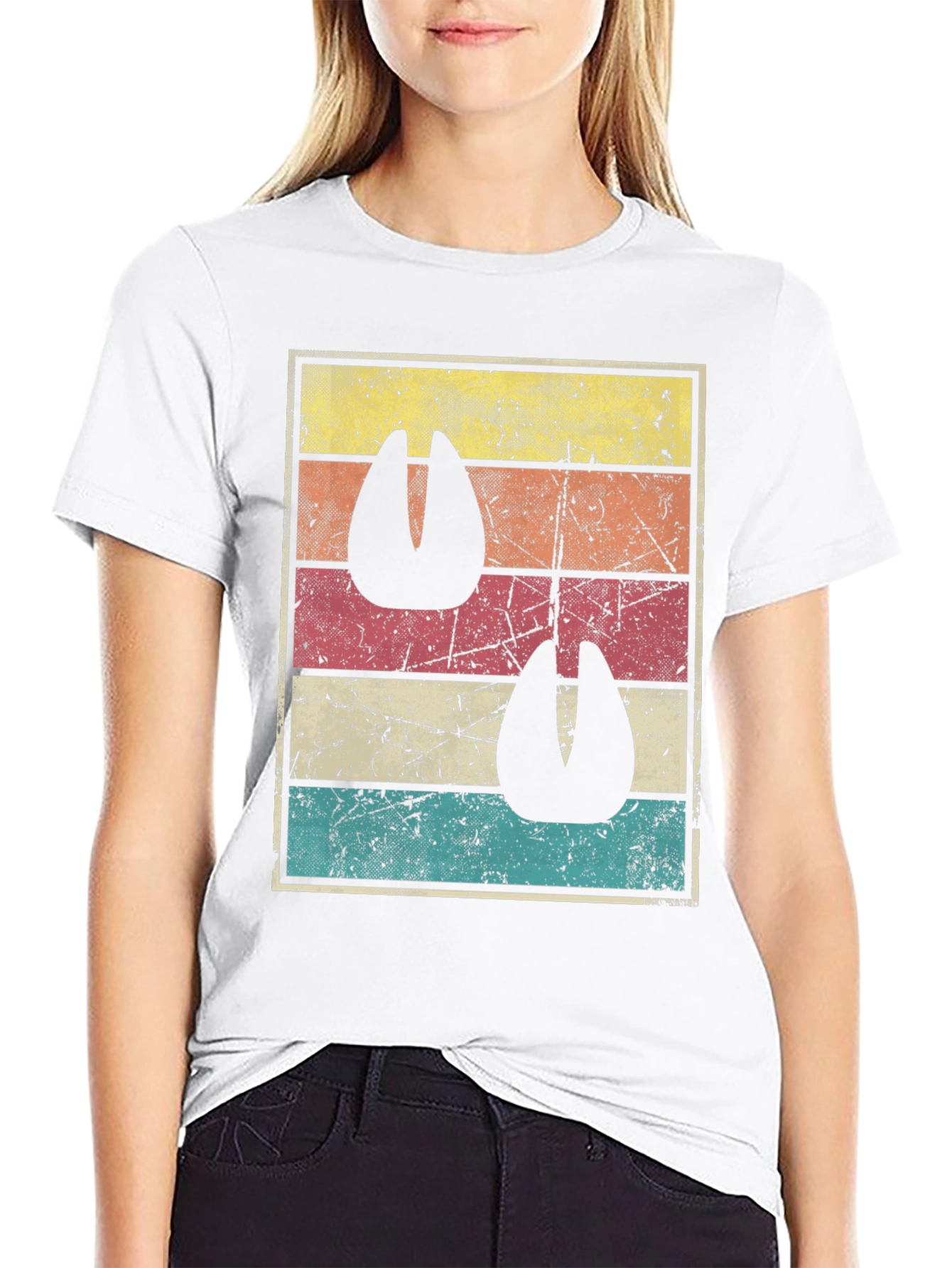 Retro Animal Tracks Graphic T-Shirt