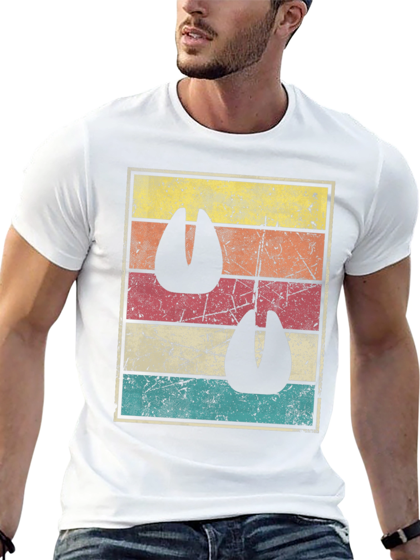 Retro Animal Tracks Graphic T-Shirt