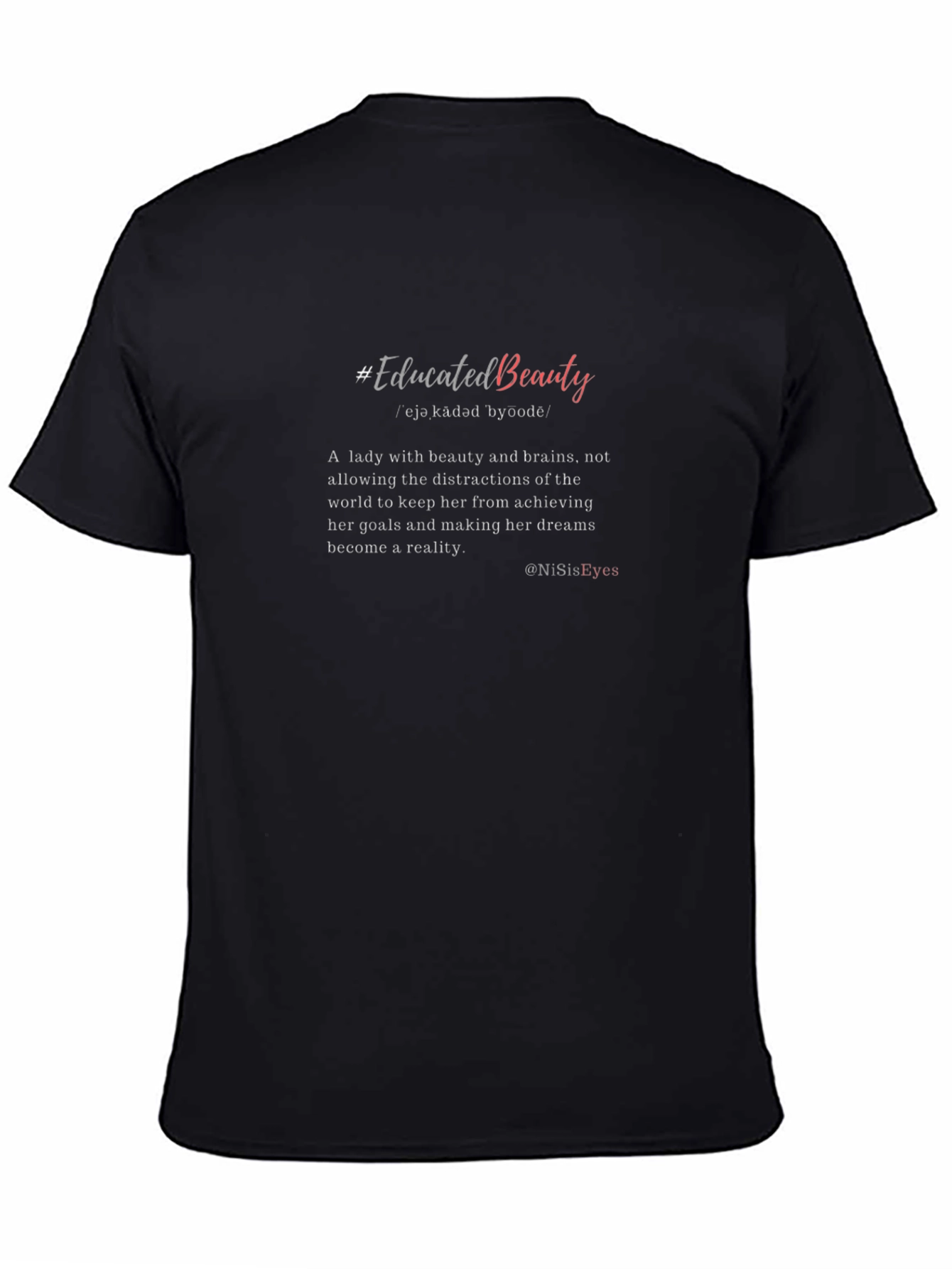 Educated Beauty Graphic T-Shirt - Black