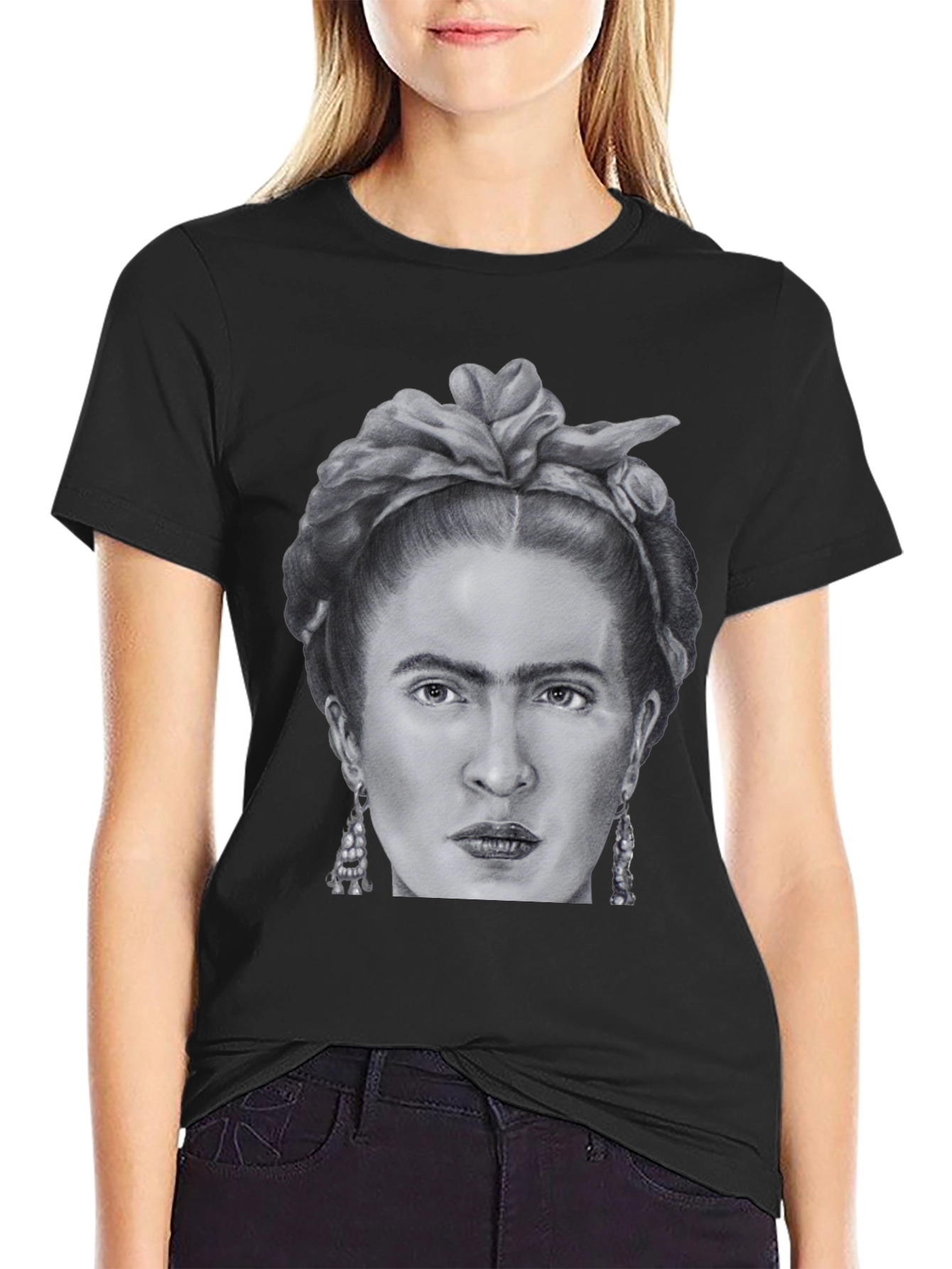 Frida Kahlo Graphic Tee - Black Unisex T-Shirt