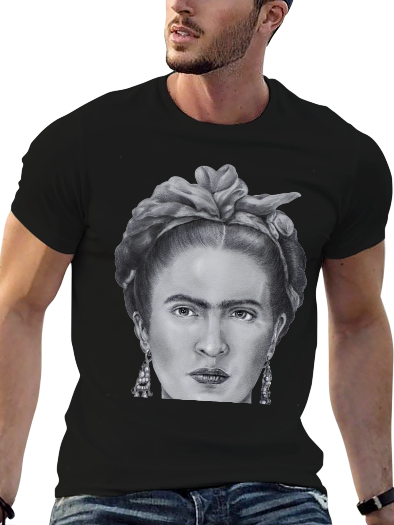 Frida Kahlo Graphic Tee - Black Unisex T-Shirt
