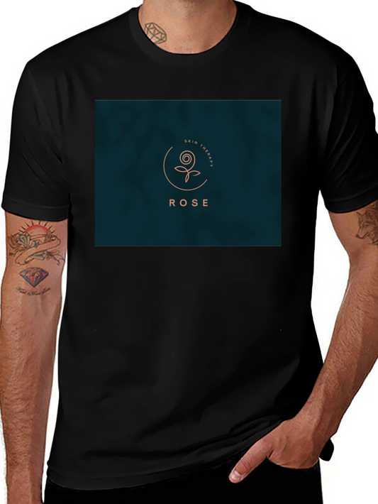 Rose Skin Therapy Black Tee