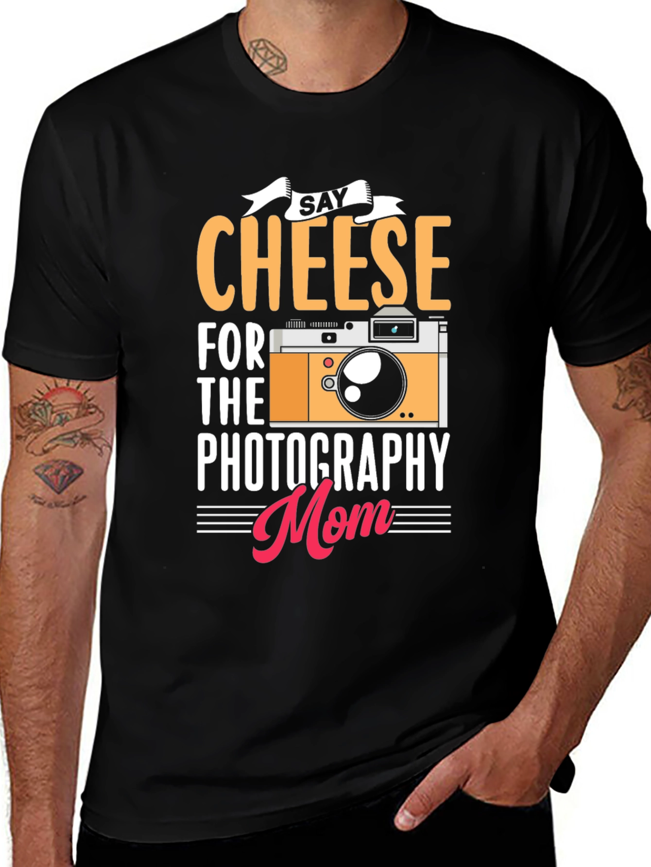 Say Cheese Photography Mom T-Shirt