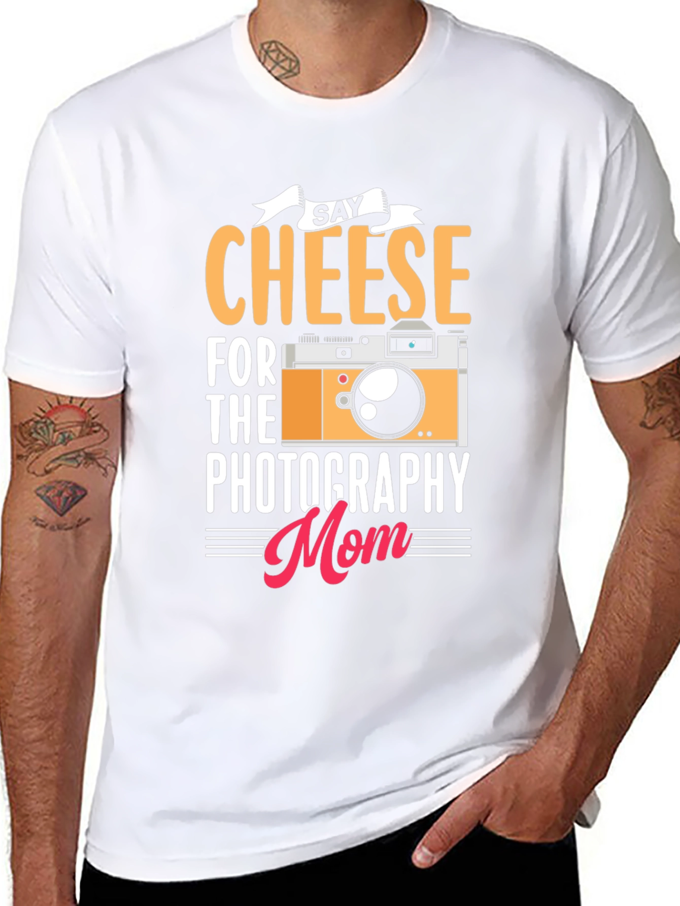 Say Cheese Photography Mom T-Shirt
