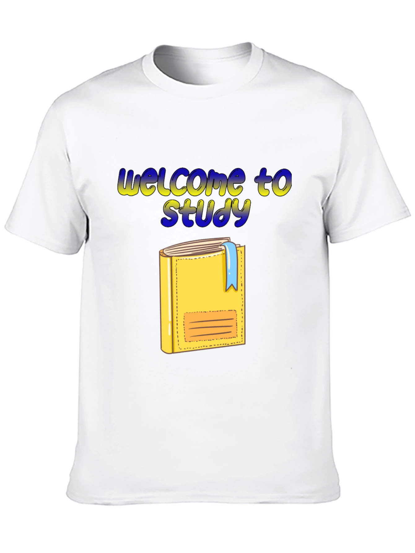 Welcome to Study Graphic T-Shirt - Black Cotton Tee