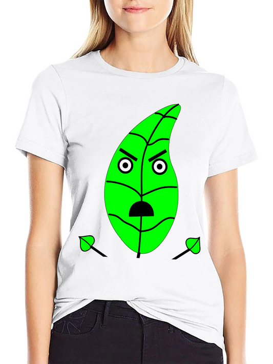 Grumpy Green Leaf Graphic Tee