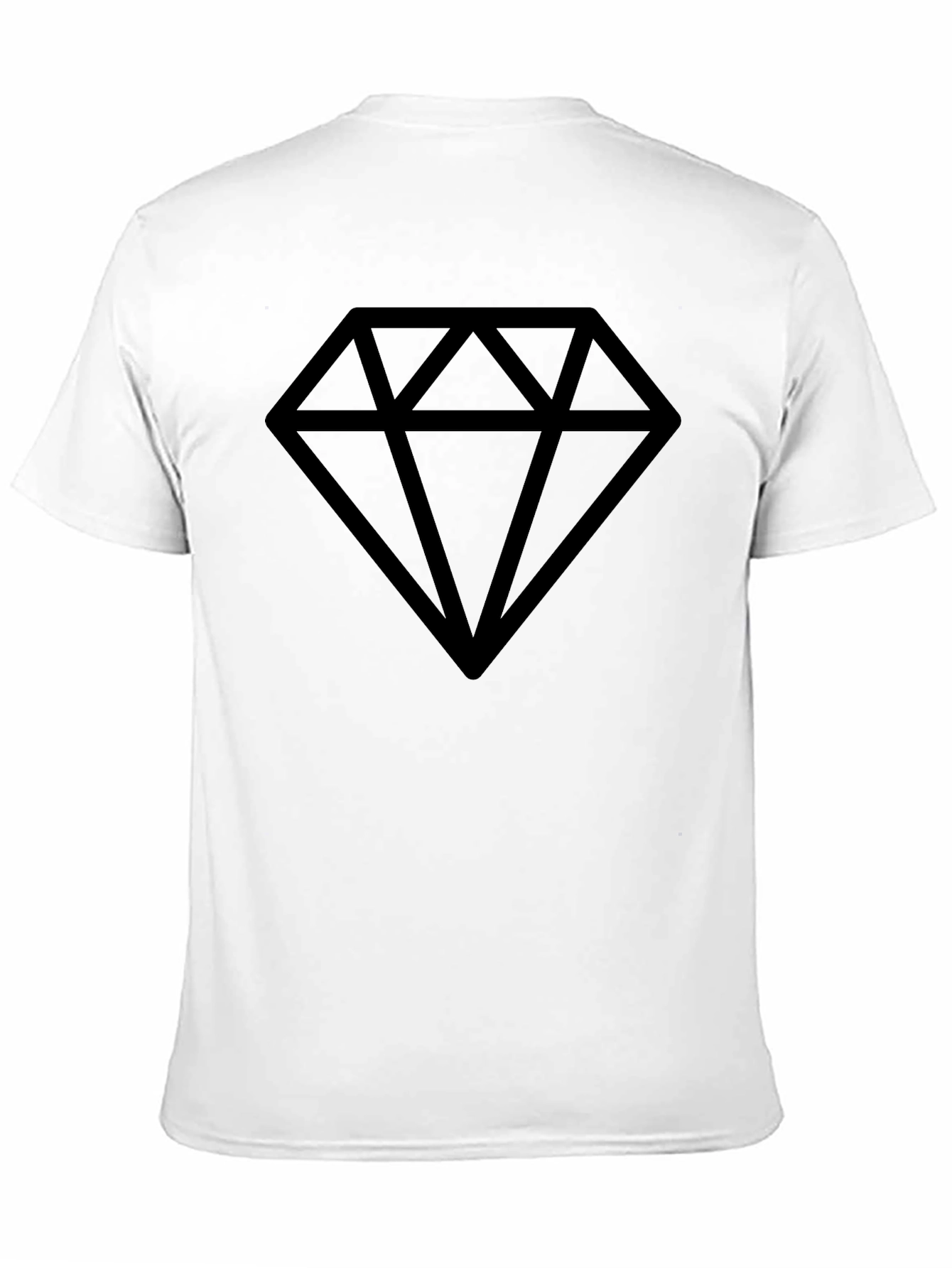 Diamond Graphic Black T-Shirt - Modern & Stylish