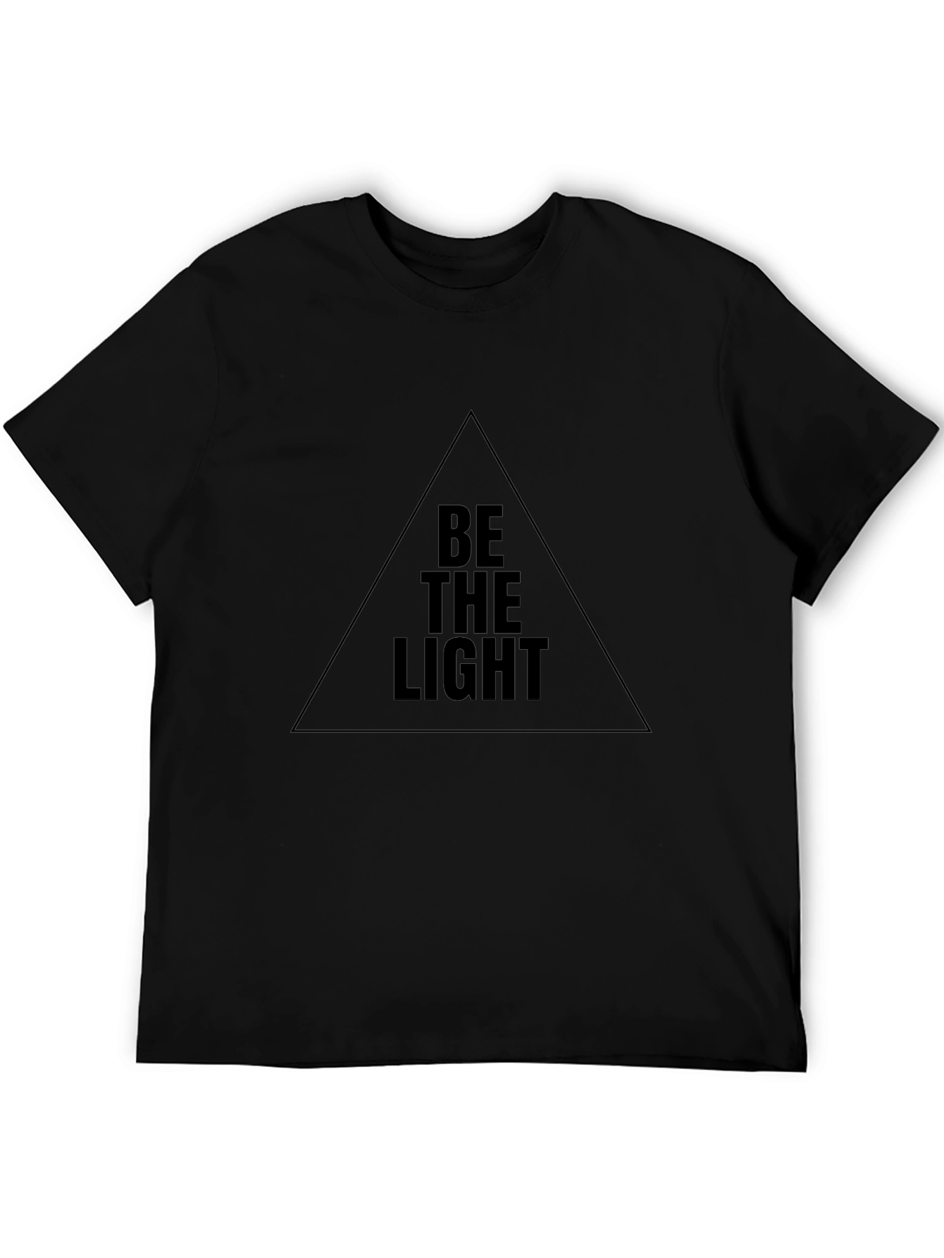 Be The Light Graphic Black T-Shirt