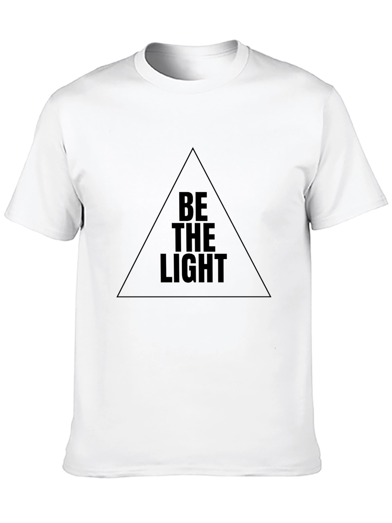 Be The Light Graphic Black T-Shirt