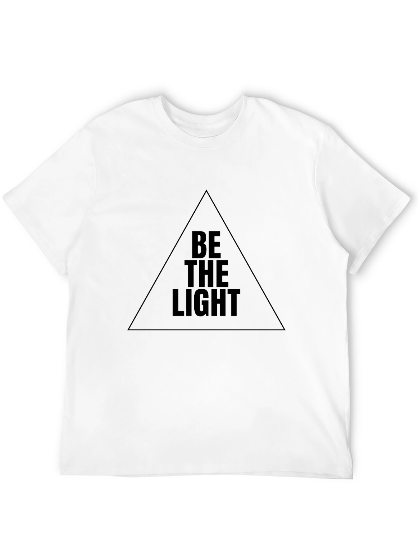 Be The Light Graphic Black T-Shirt