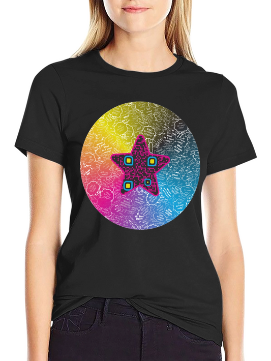 Star Graphic Tee - Colorful Statement Shirt