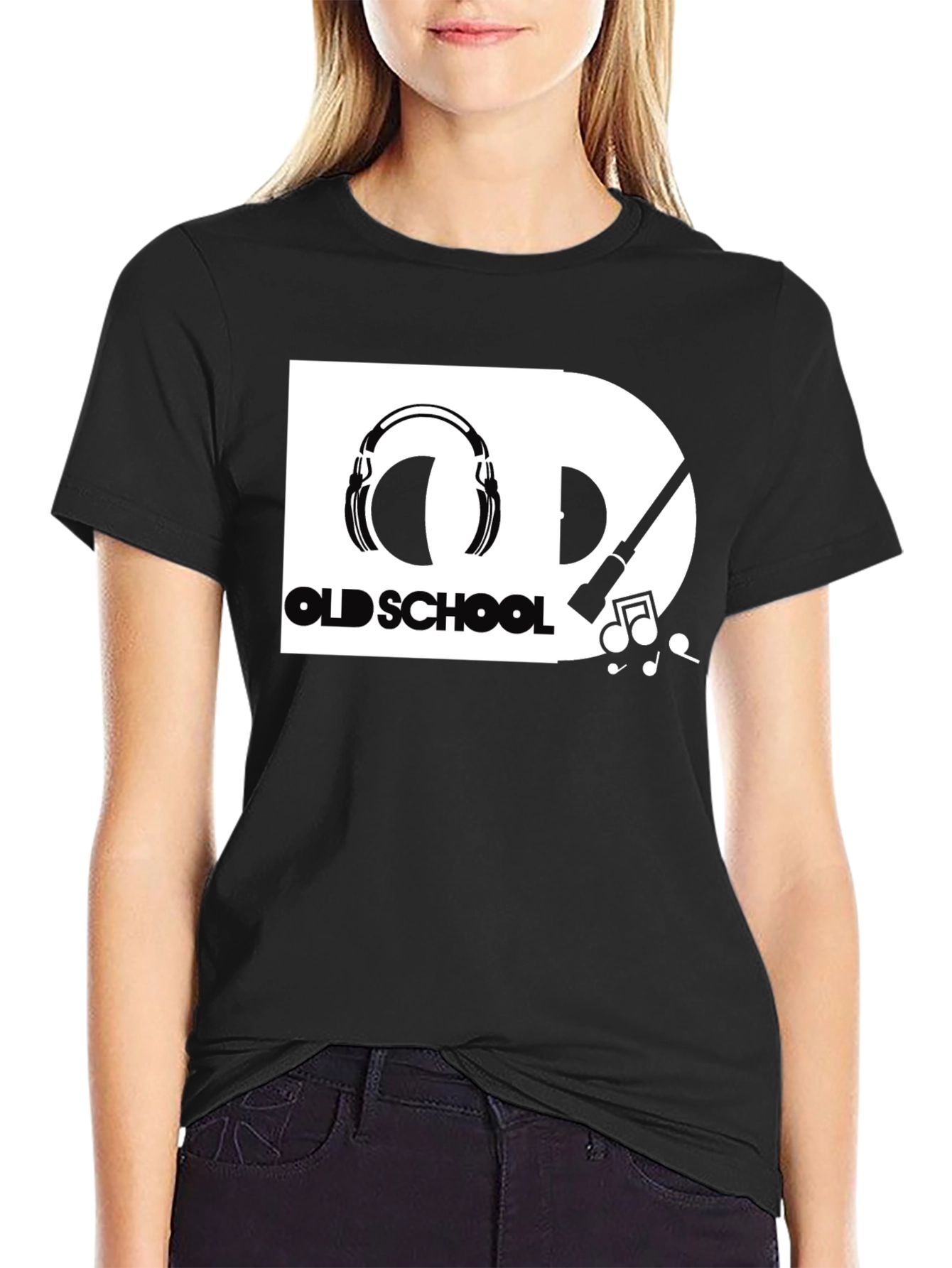 Old School Music Graphic T-Shirt
