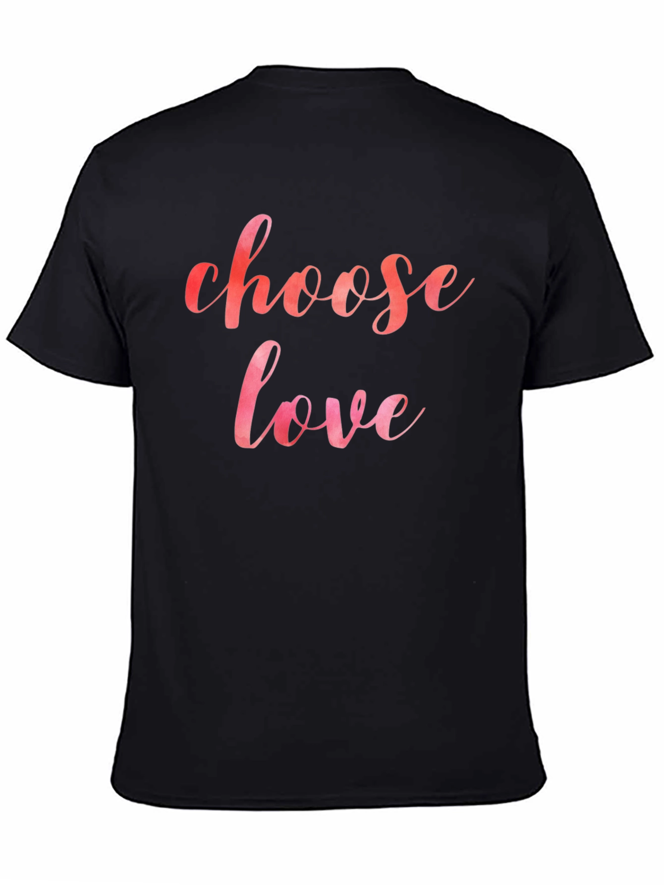 Choose Love Black Graphic T-Shirt