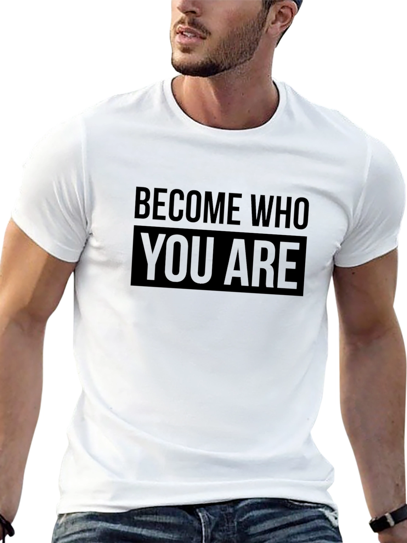 Become Who You Are Black Graphic Tee