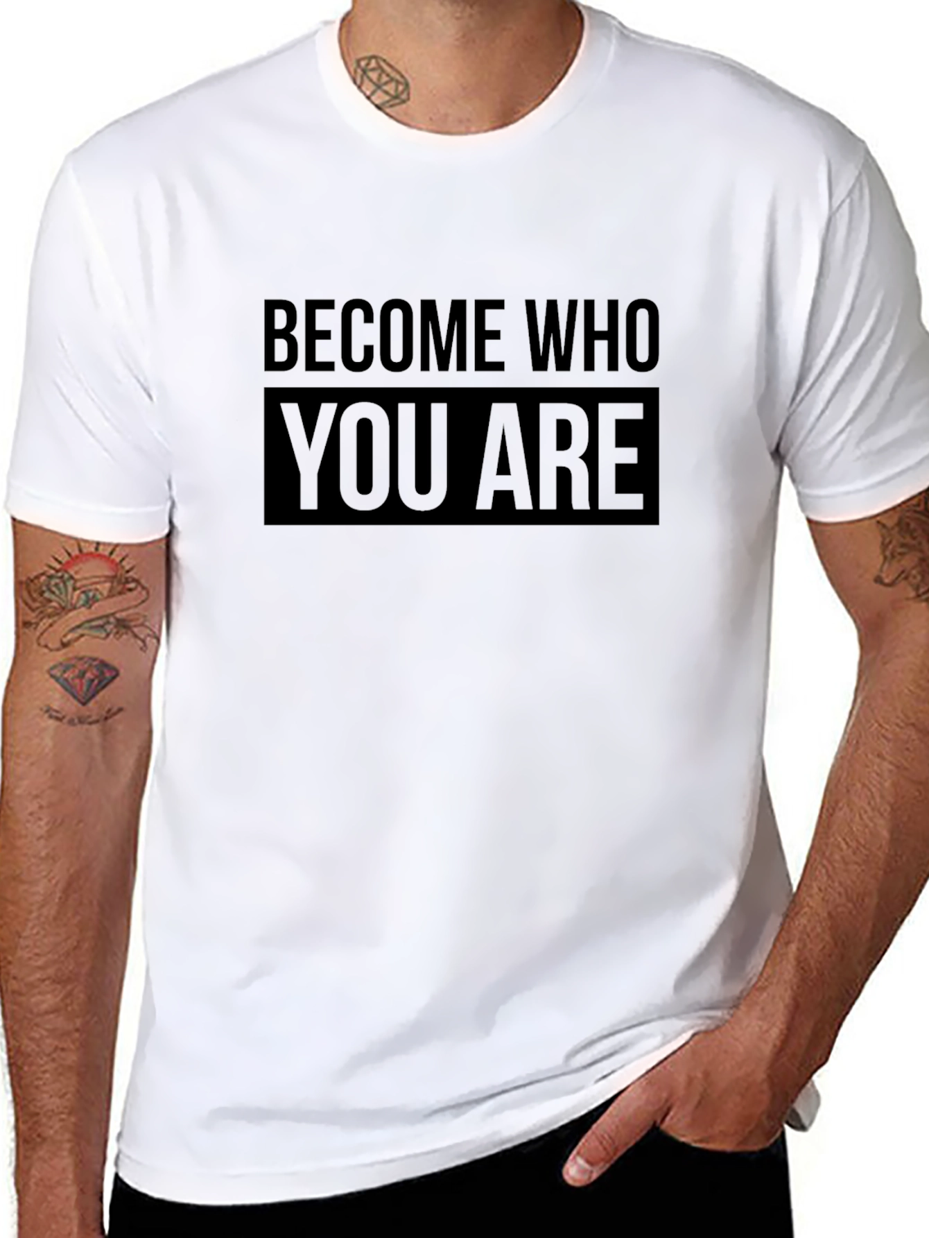 Become Who You Are Black Graphic Tee