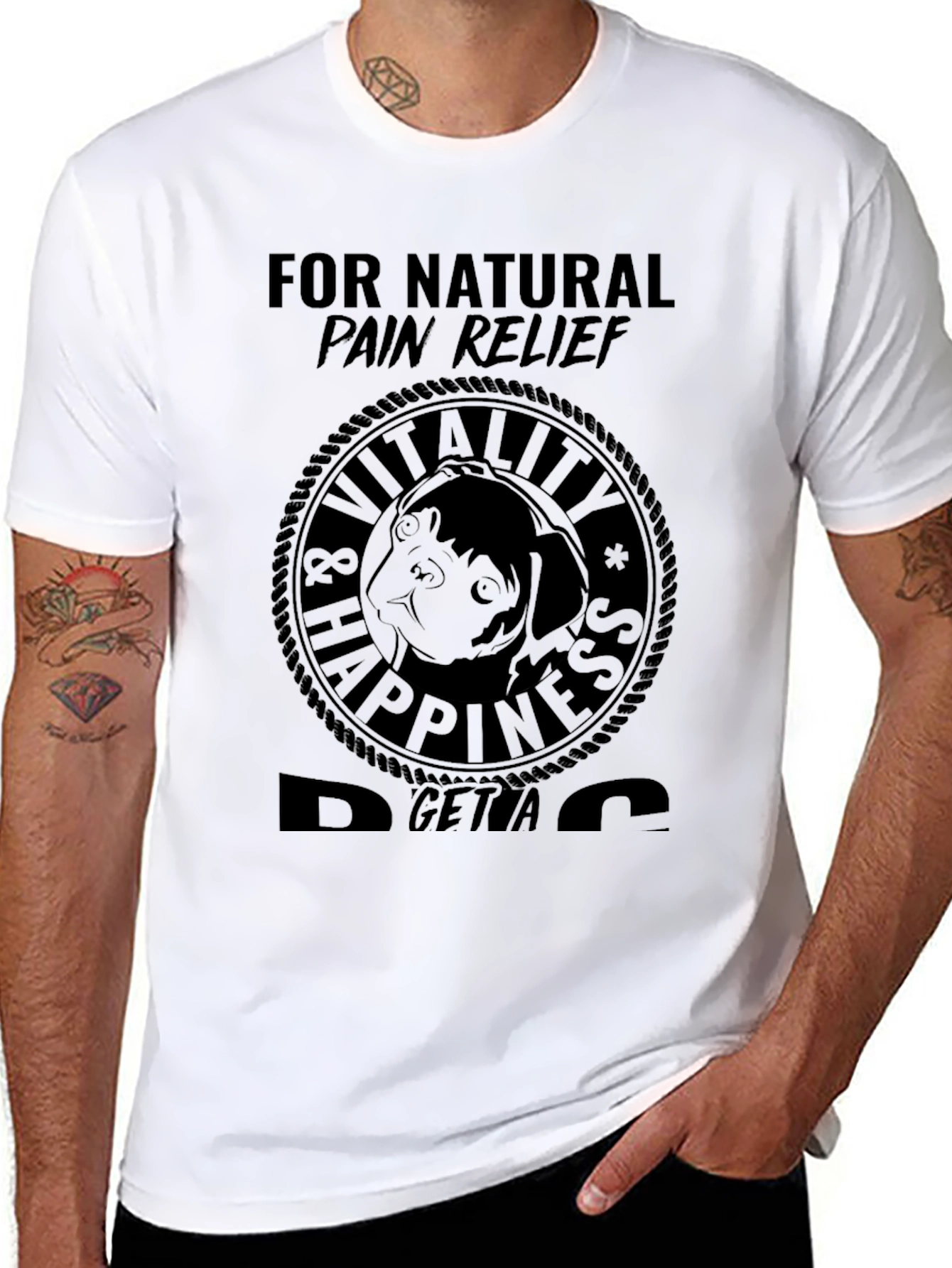 Natural Pain Relief Dog T-Shirt