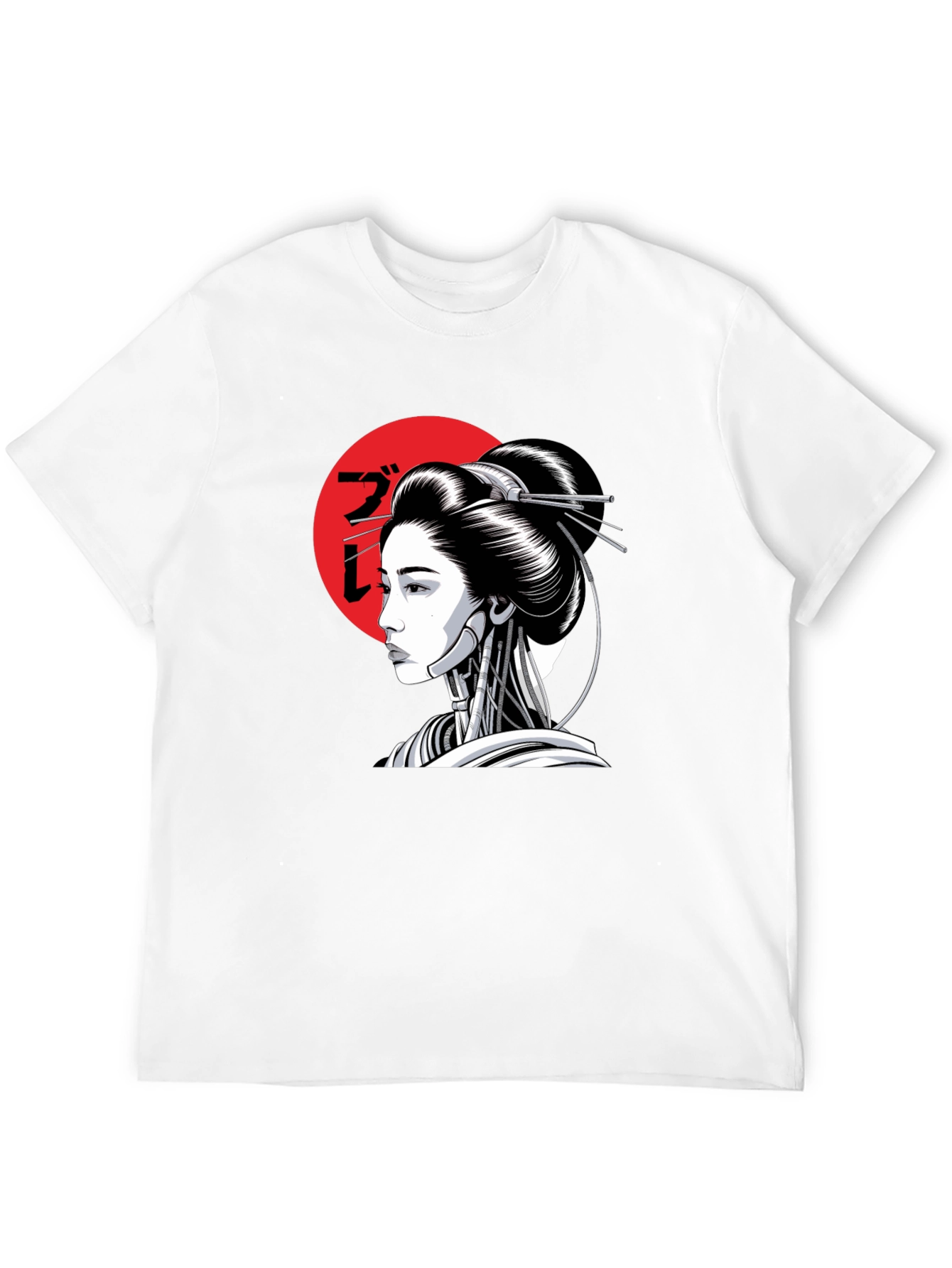 Cyberpunk Geisha T-Shirt - Black