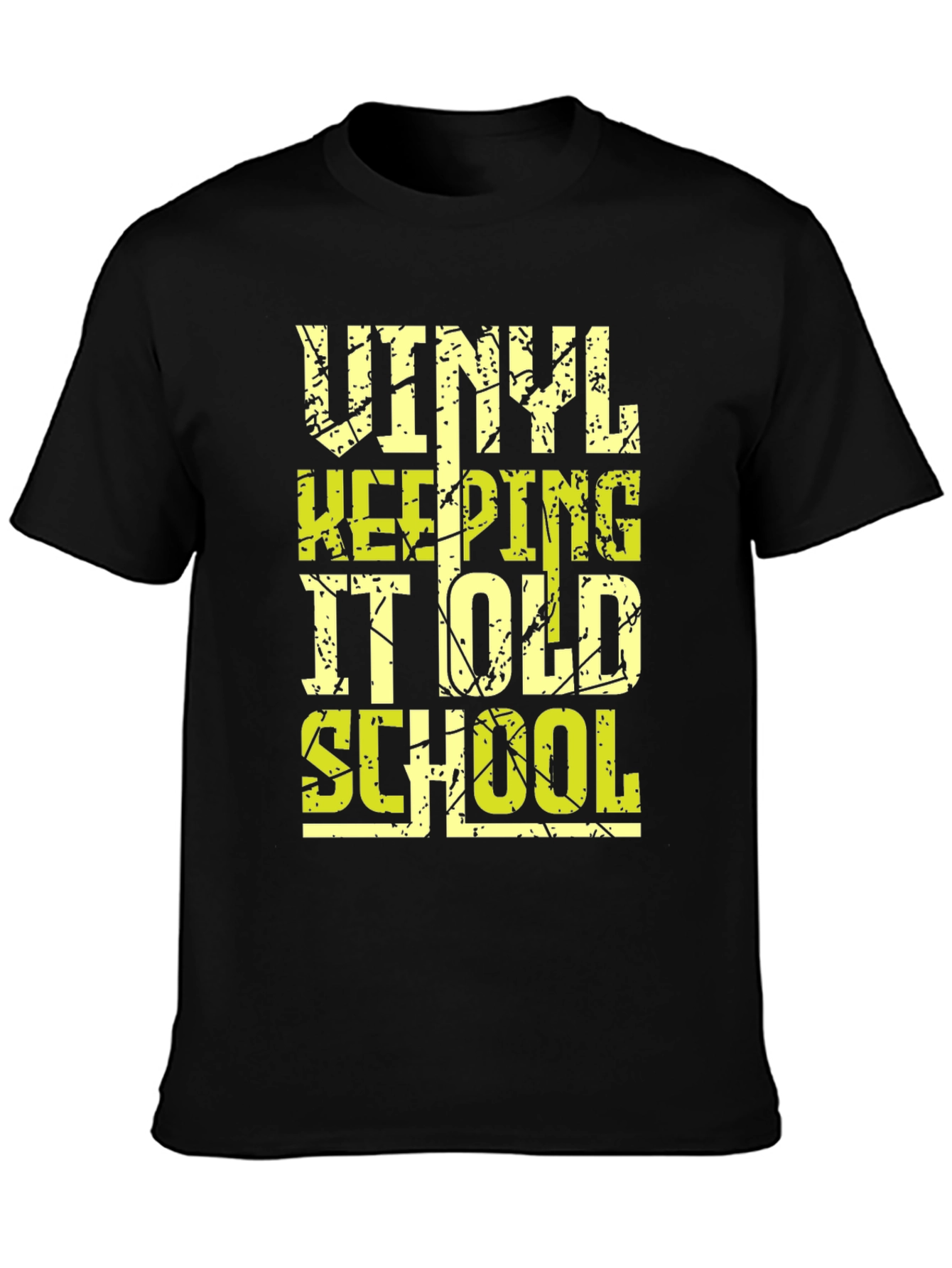 Vinyl Keeping It Old School Graphic T-Shirt
