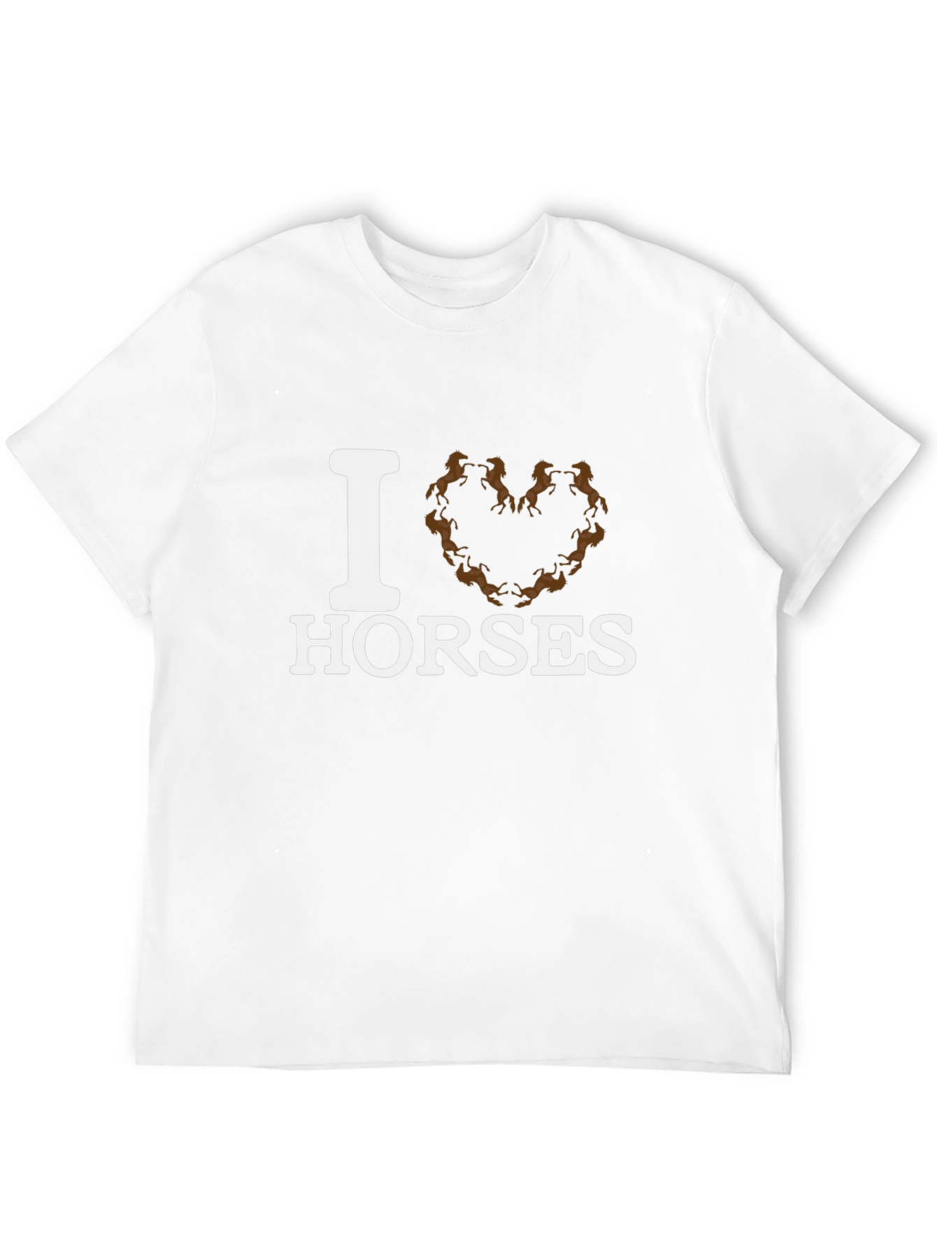I Love Horses T-Shirt - Animal Lover Tee