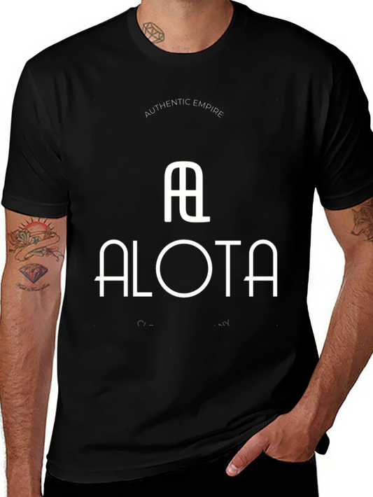 Alota Authentic Empire Black Graphic Tee