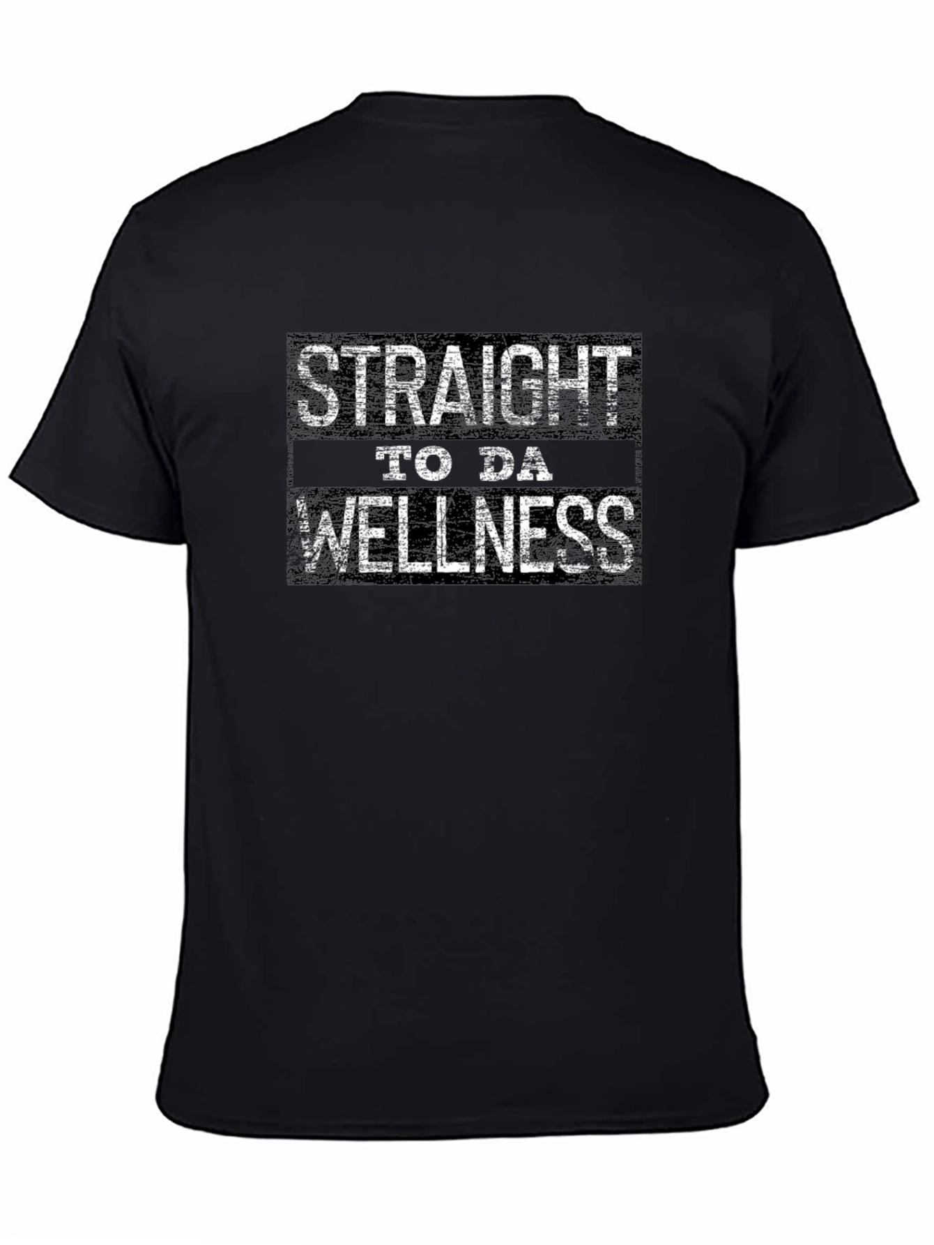 Straight to da Wellness Black Graphic Tee