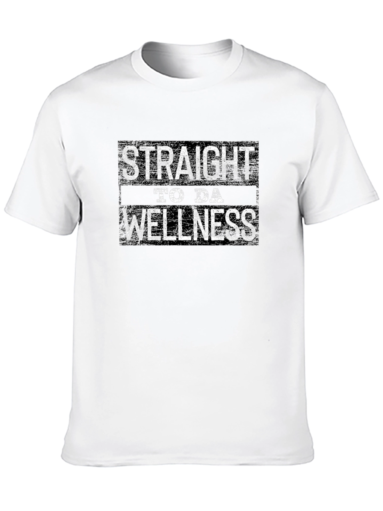 Straight to da Wellness Black Graphic Tee