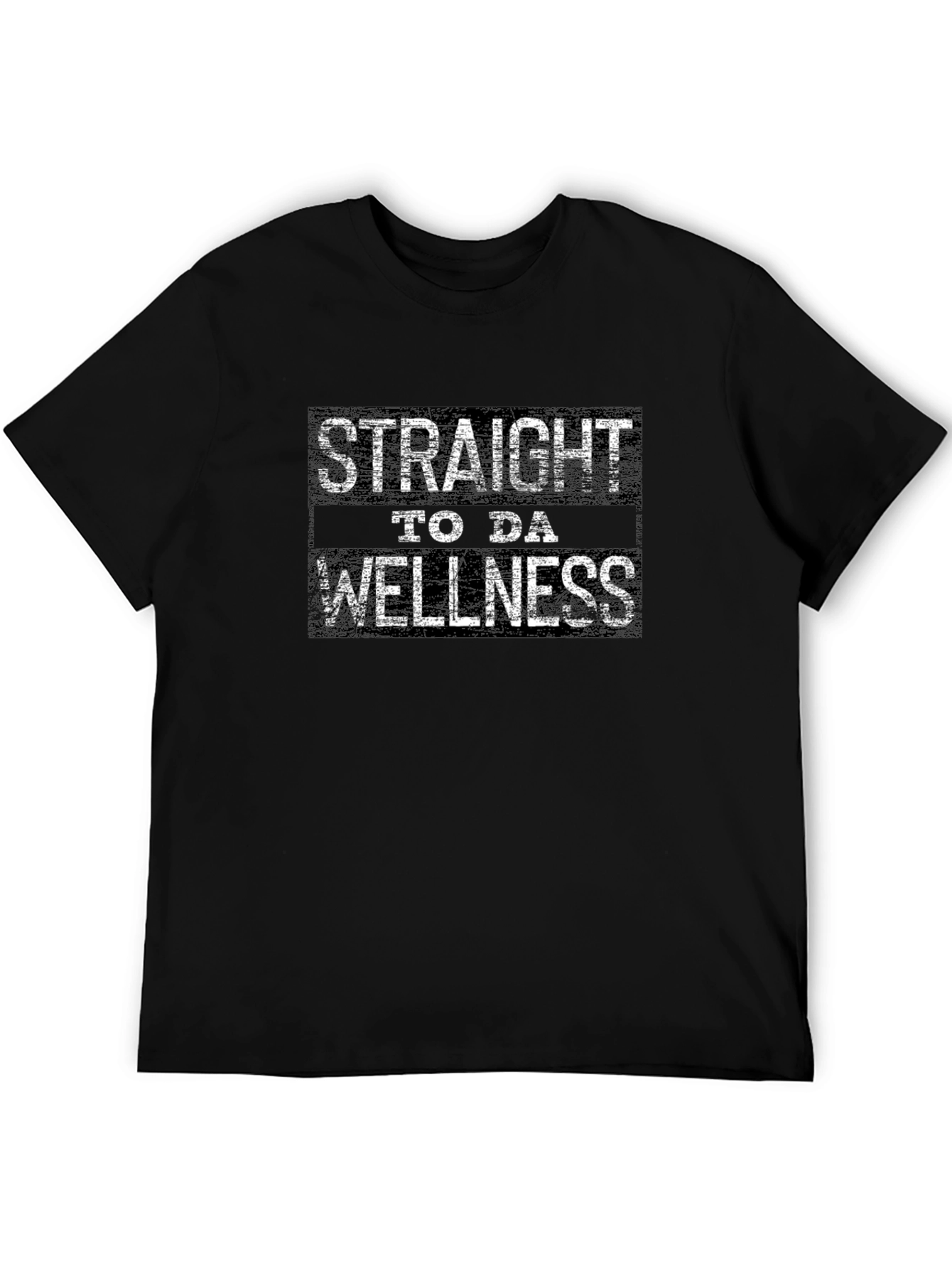 Straight to da Wellness Black Graphic Tee