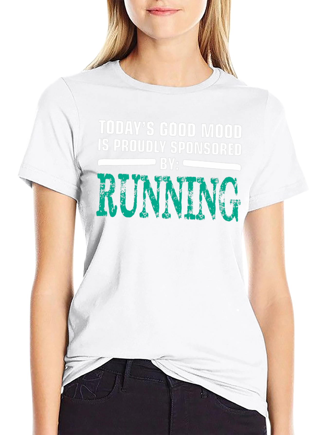 Funny Running T-Shirt - Todays Good Mood