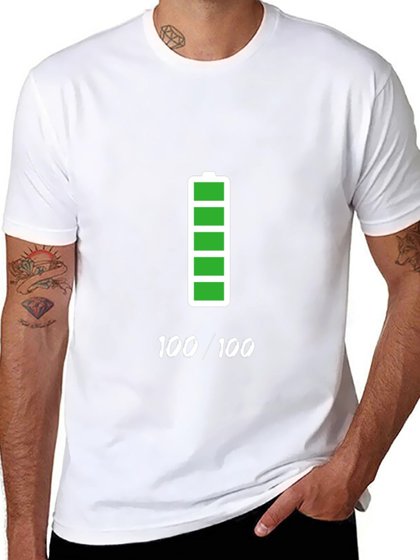 100% Charged T-Shirt - Full Battery Power